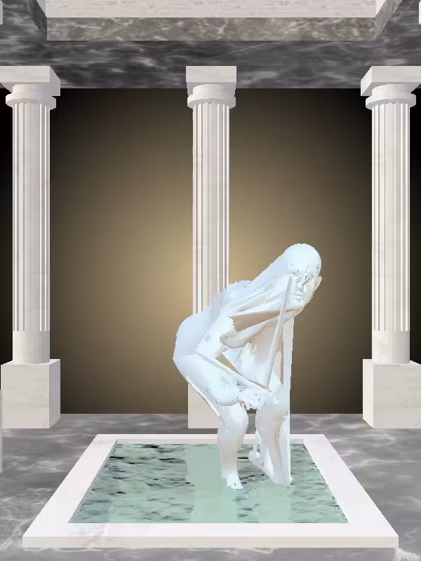 HeavenComputer: The Sneaky Light Blue Woman #4525