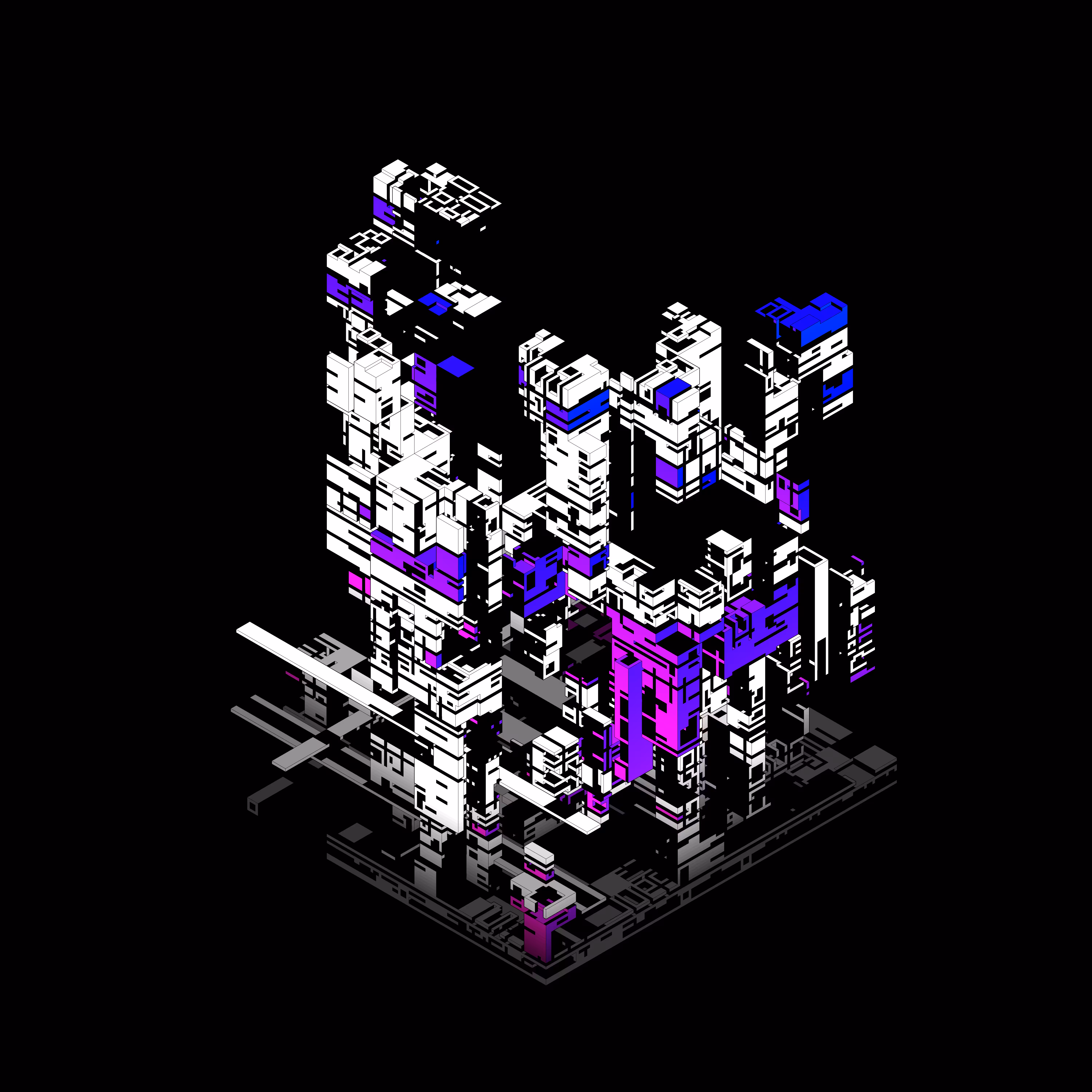 Tiny, stark tile #007
