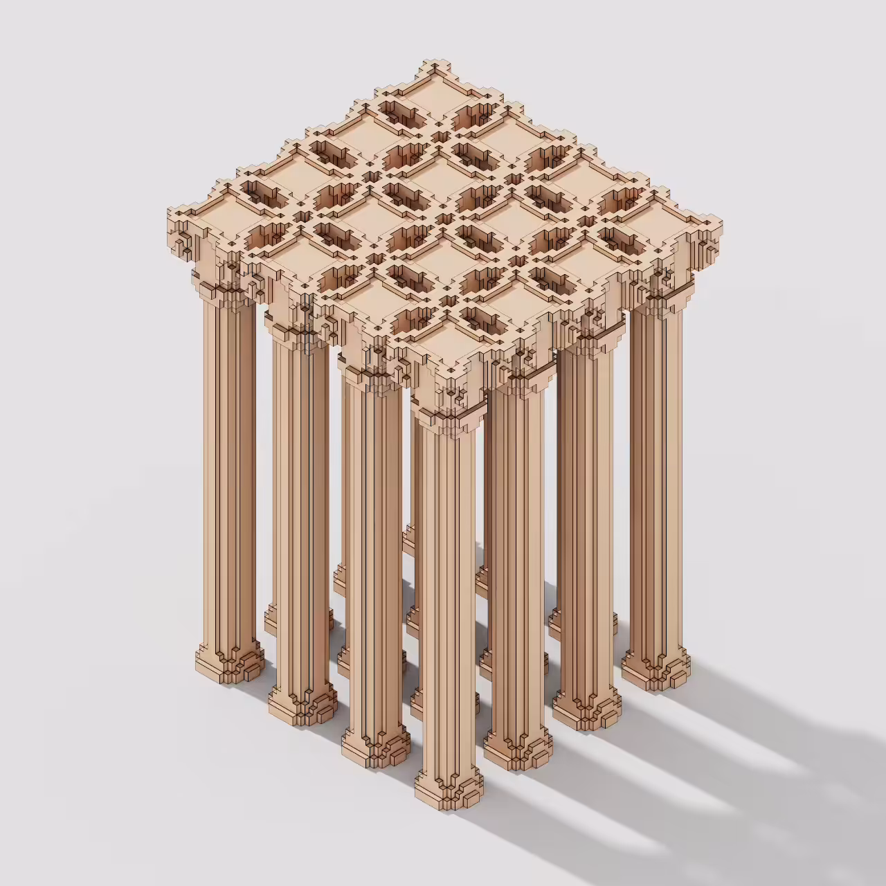Colonnade : Voxel art series