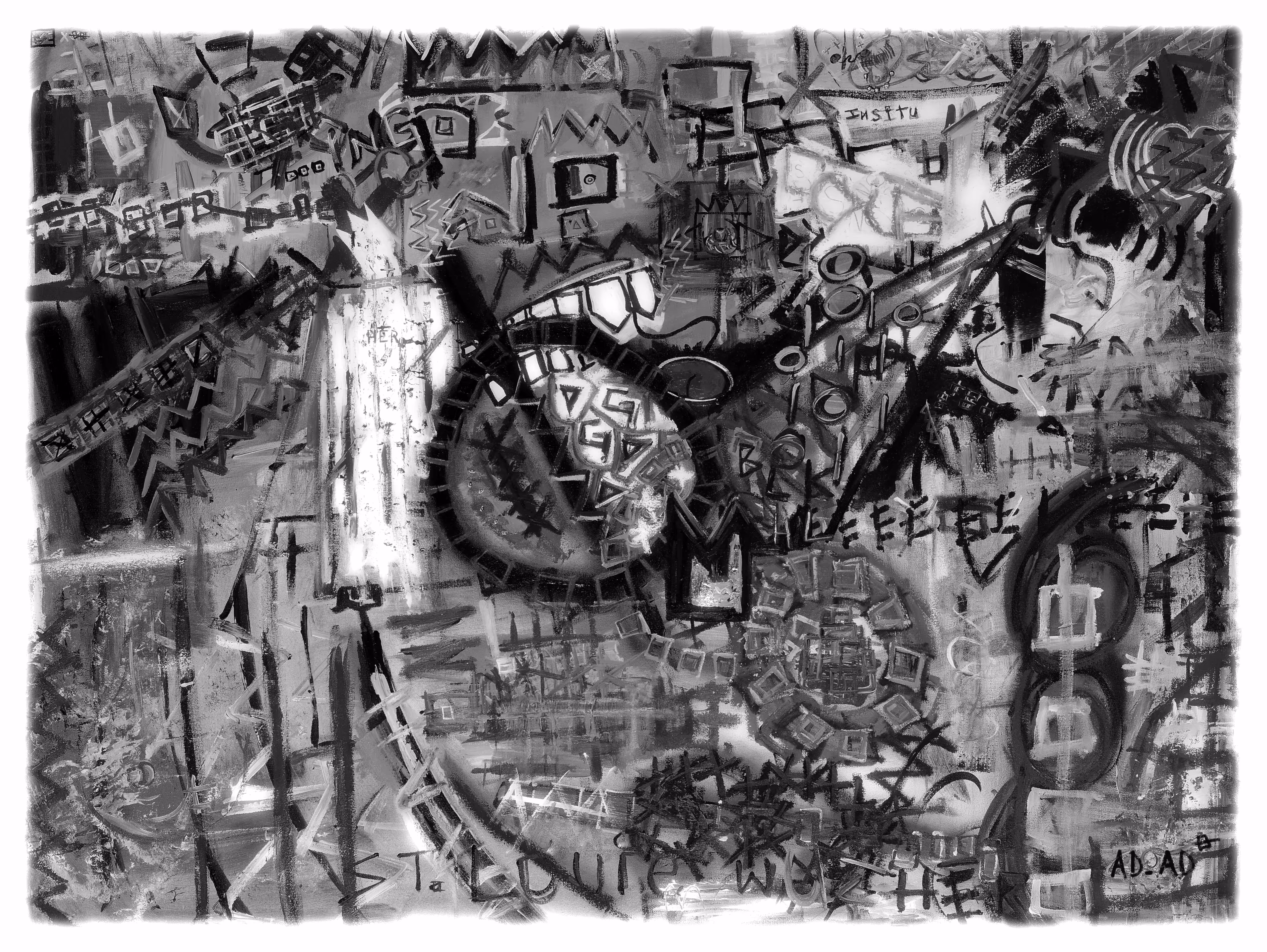 In Solitude (Dog God) - Monochrome