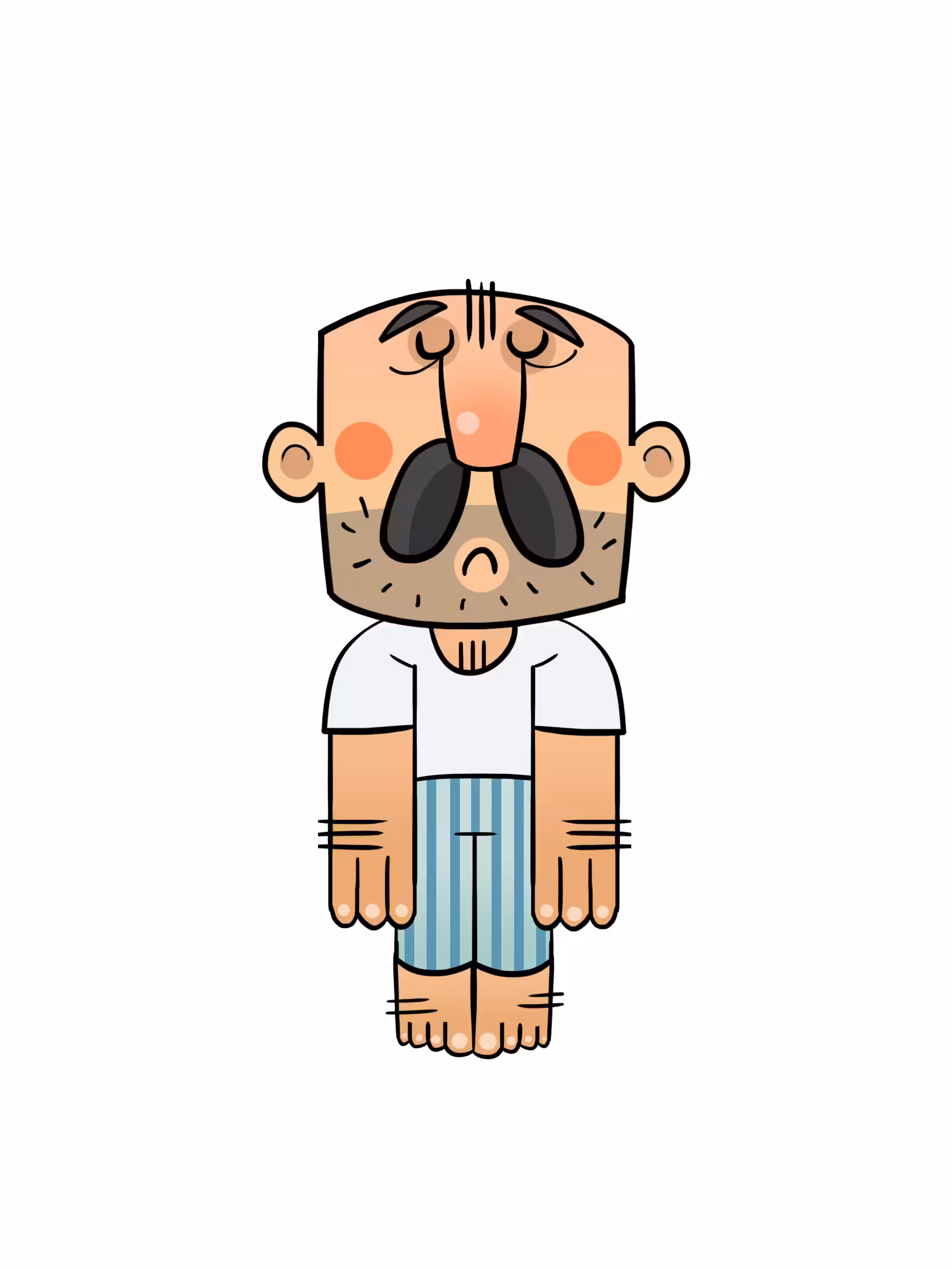 Sad  Mustachioed
