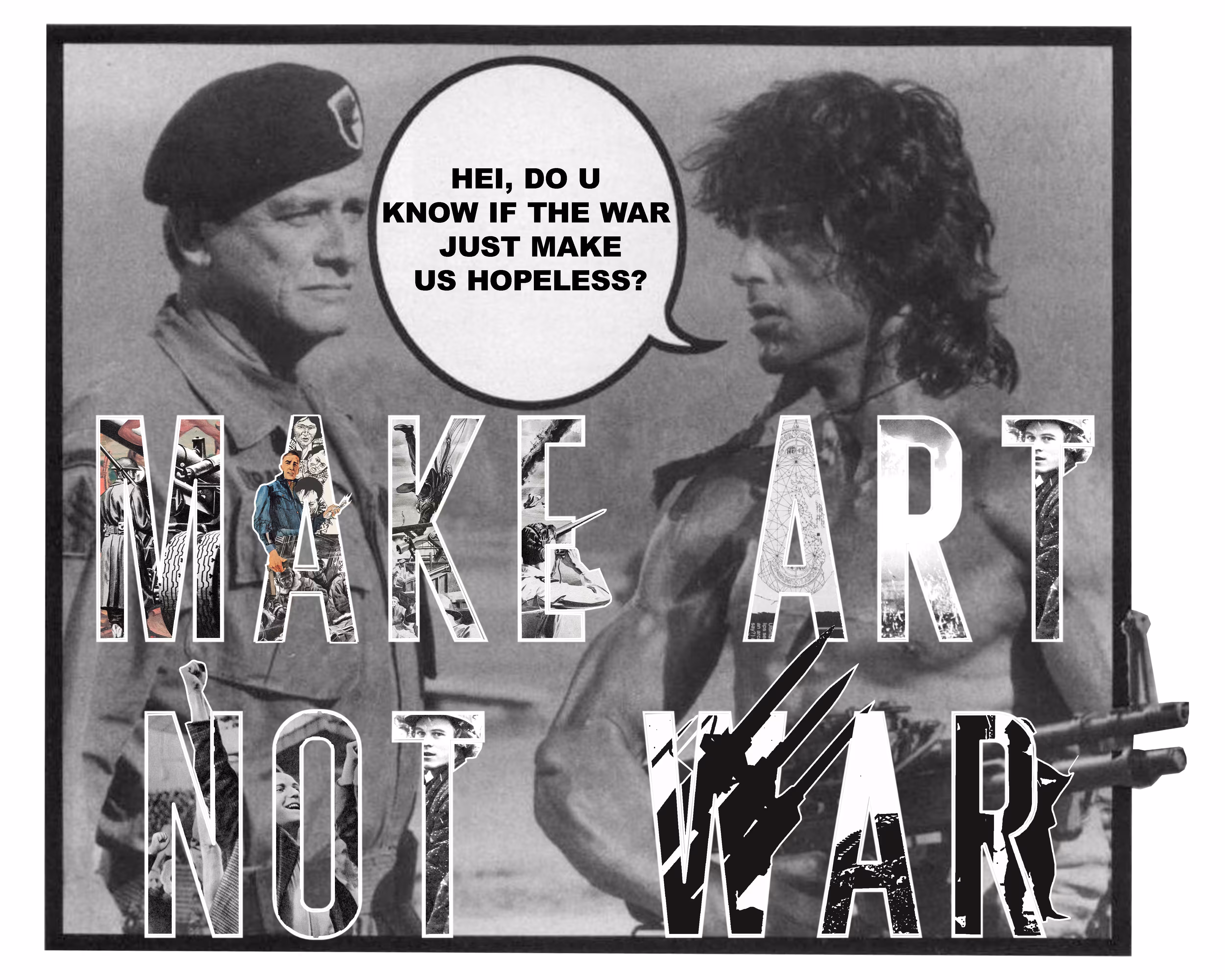 rambo uses his powers to stop the war.