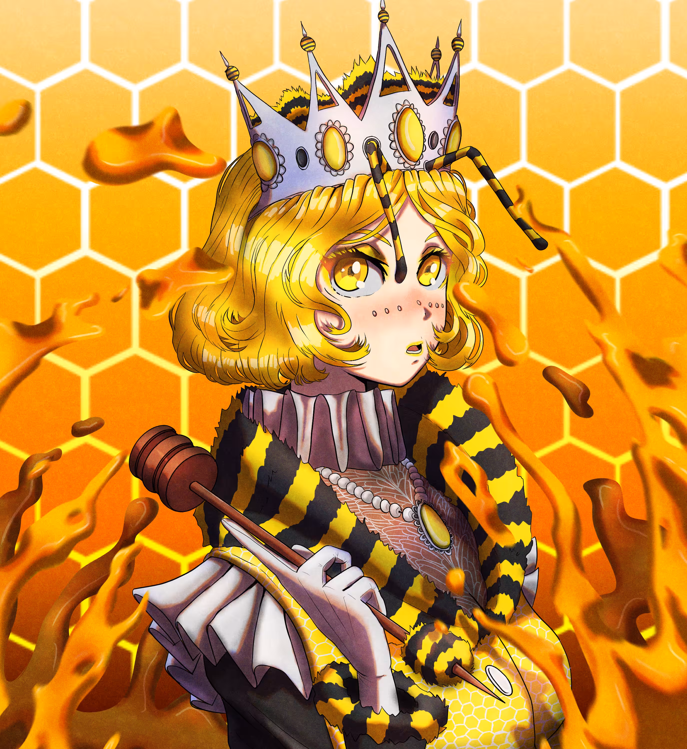 Girls Combine With Queen Bee