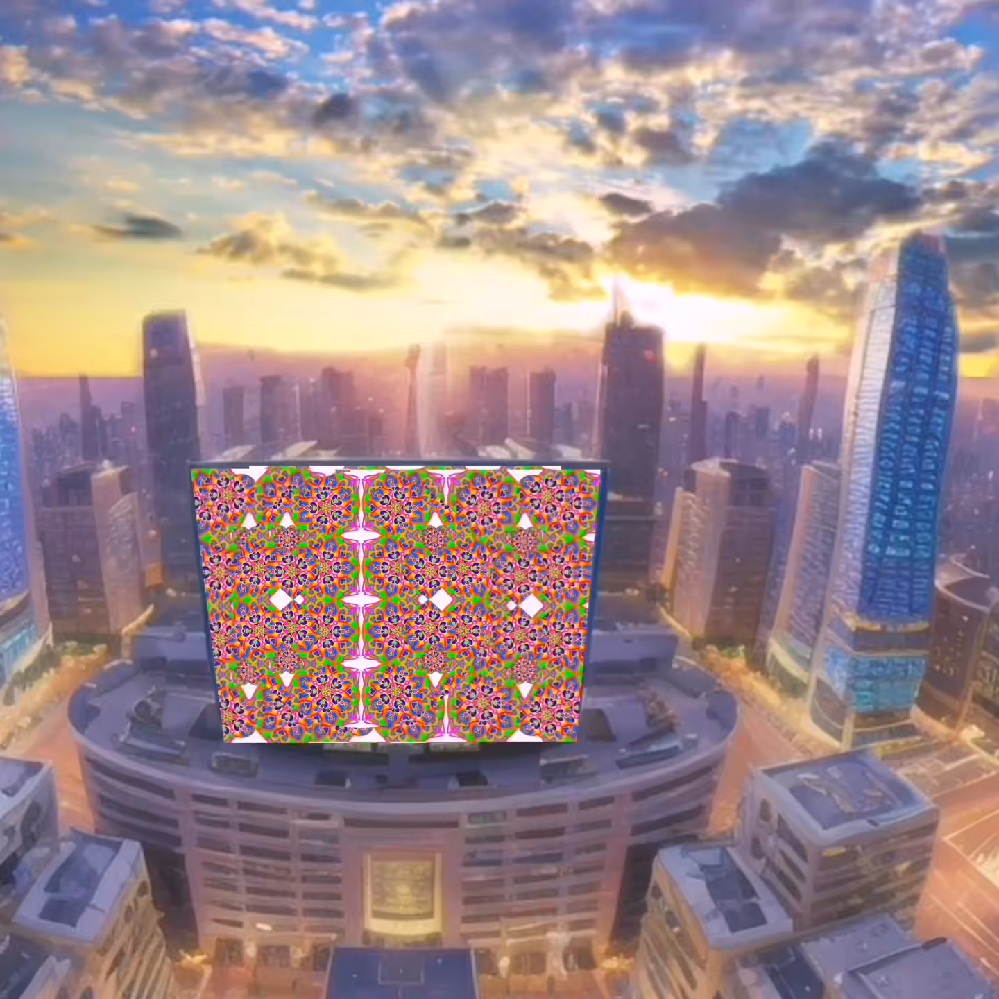 Kaleidoscopic Cityscape