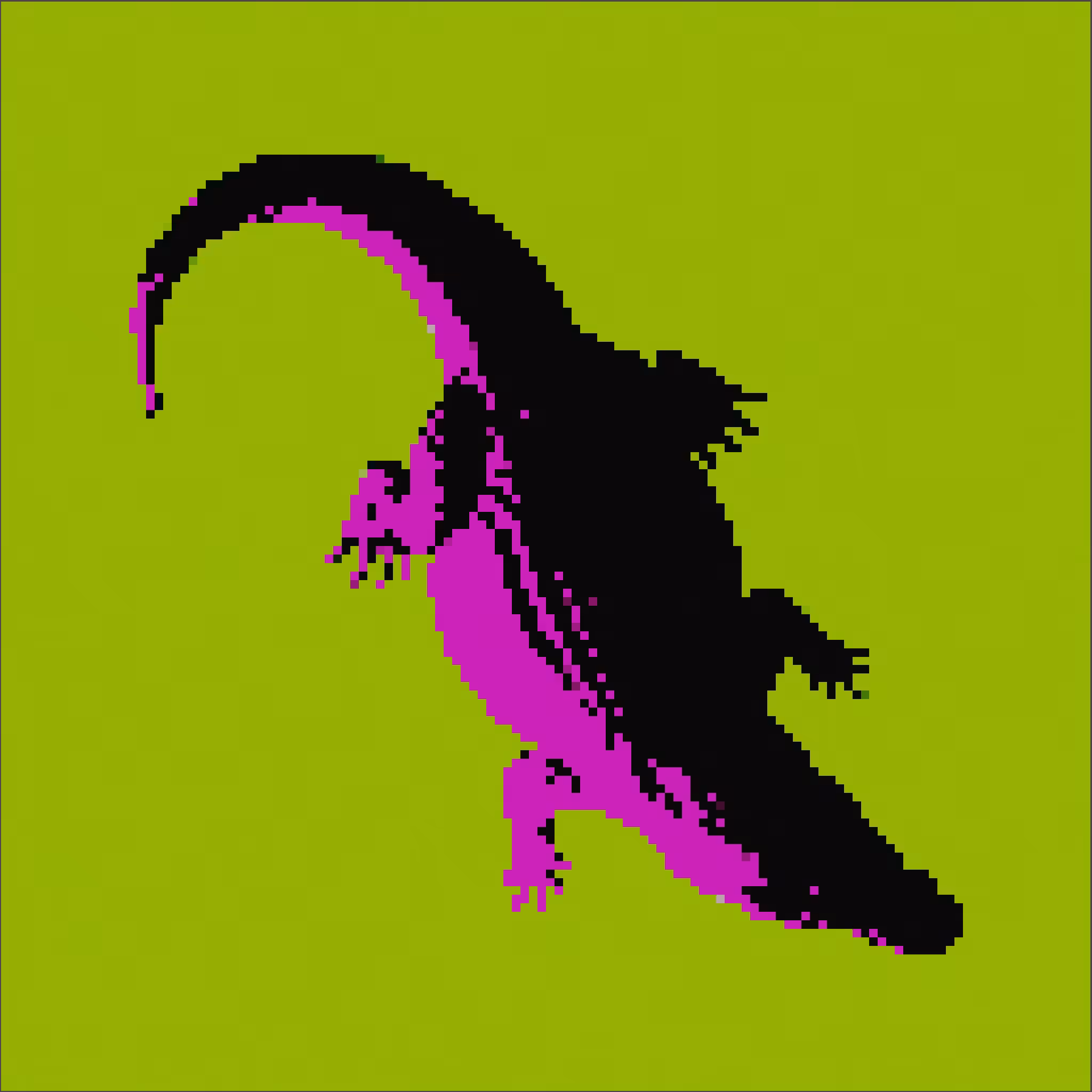 8-Bit(e) Crocodile badge 