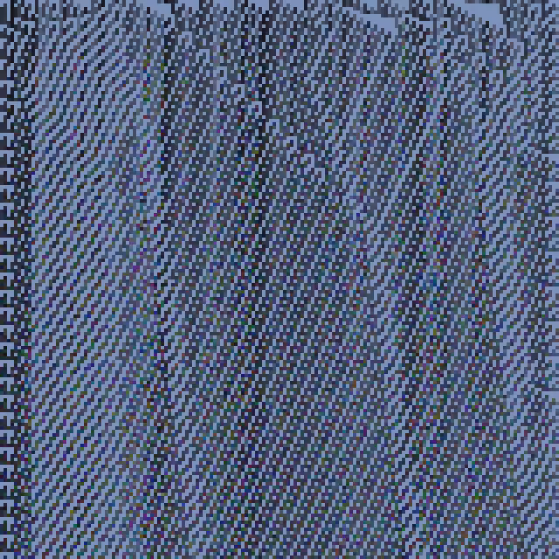 Colored Elementary Cellular Automaton #208