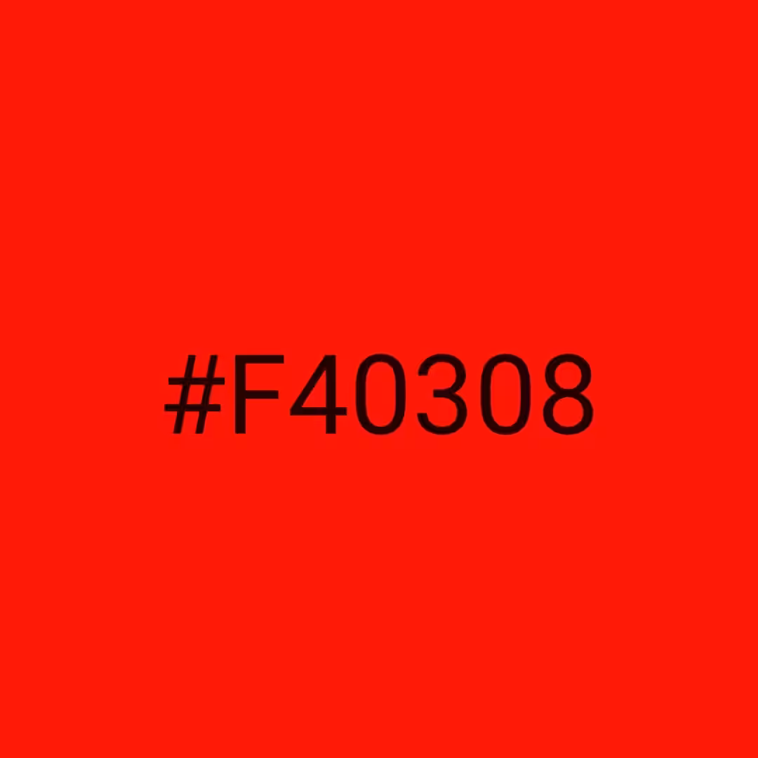 #F40308 - RNG Color Experiment