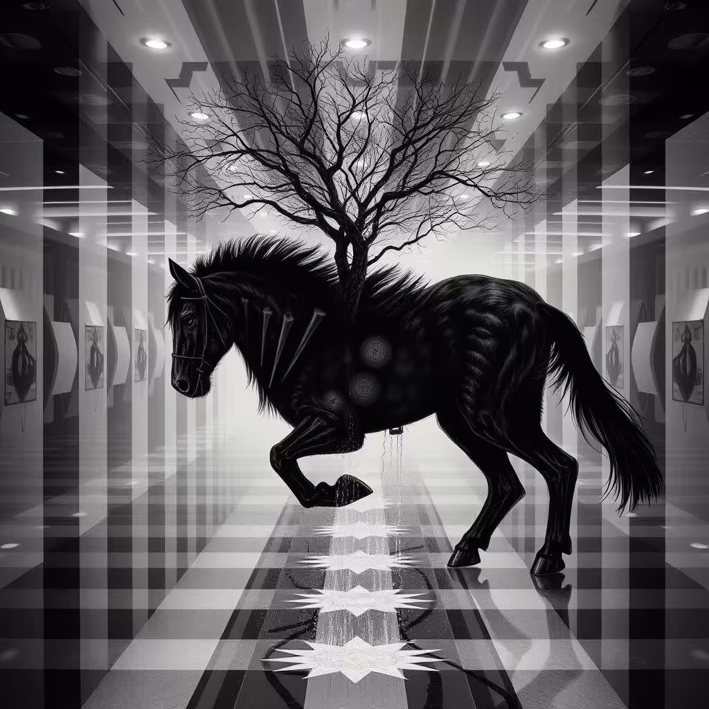 The Black and White Horse