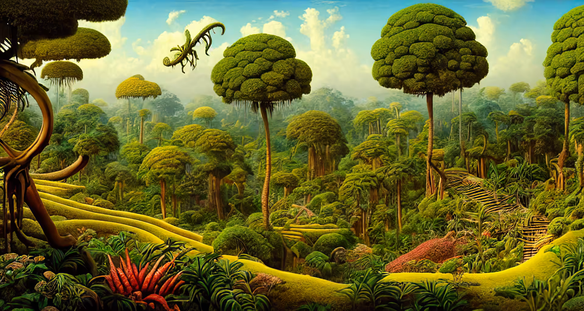 Flying plants