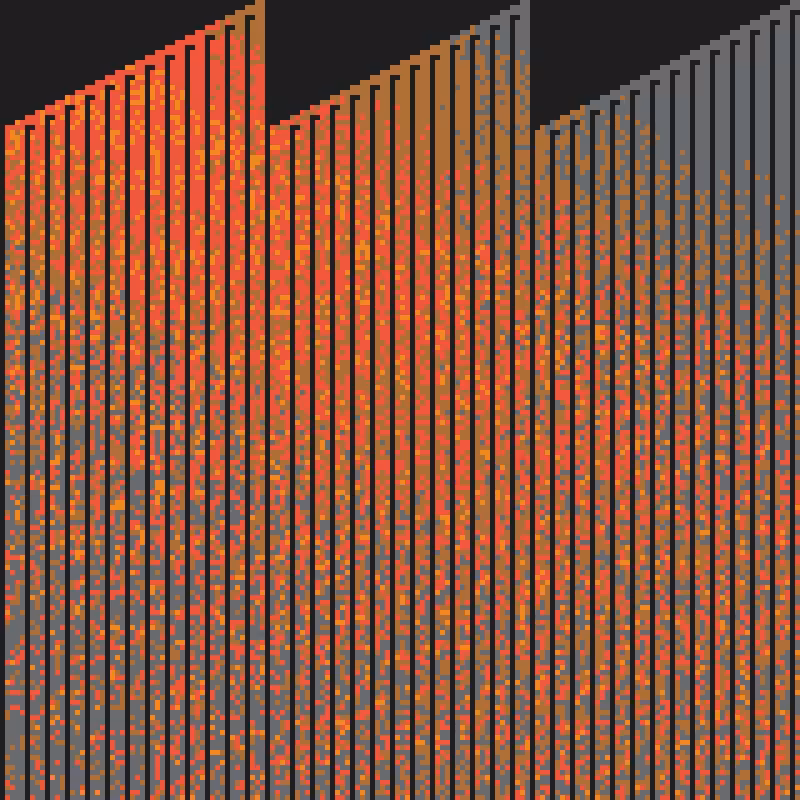 Colored Elementary Cellular Automaton #279