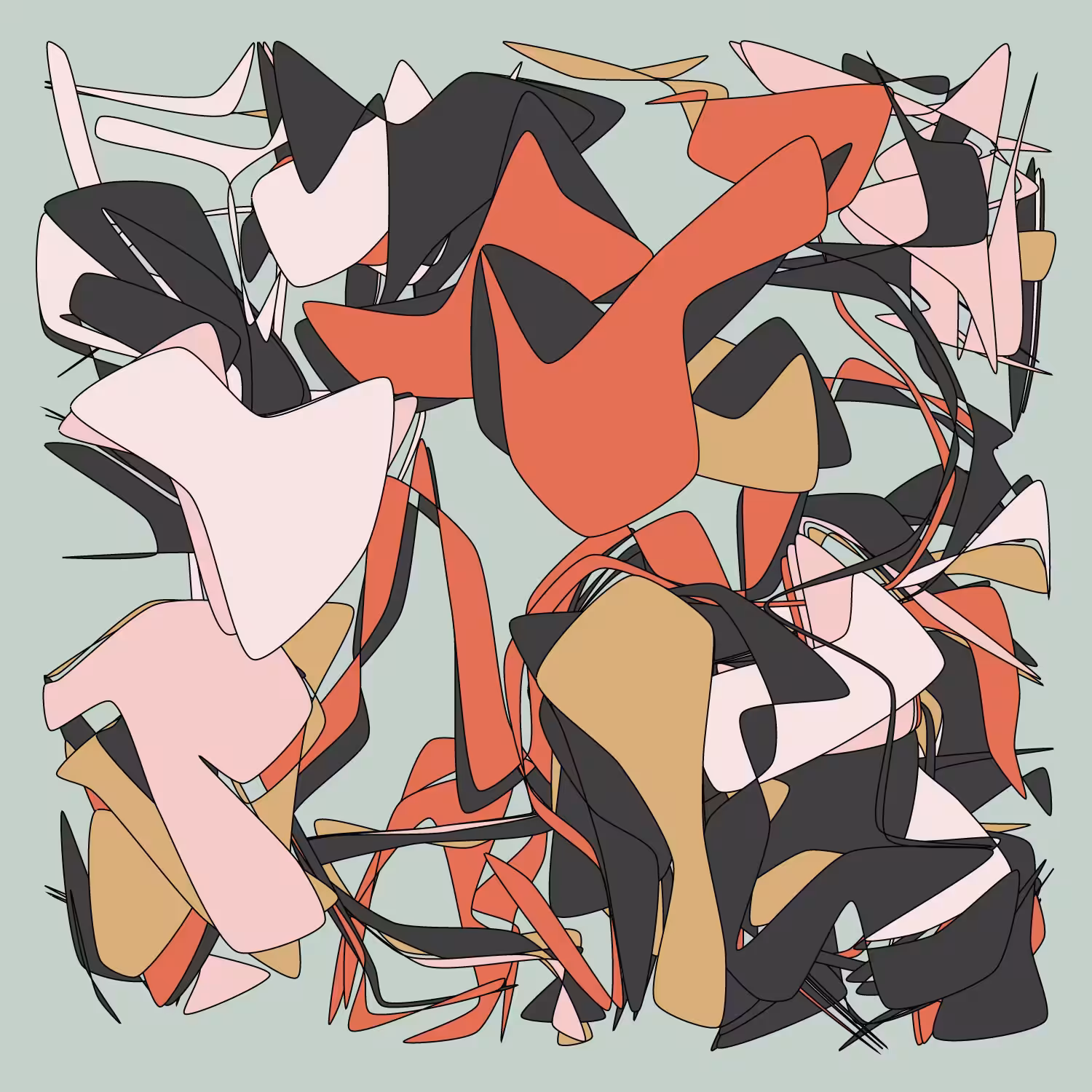 Geometric colorful shapes 2 (Free edition) #36