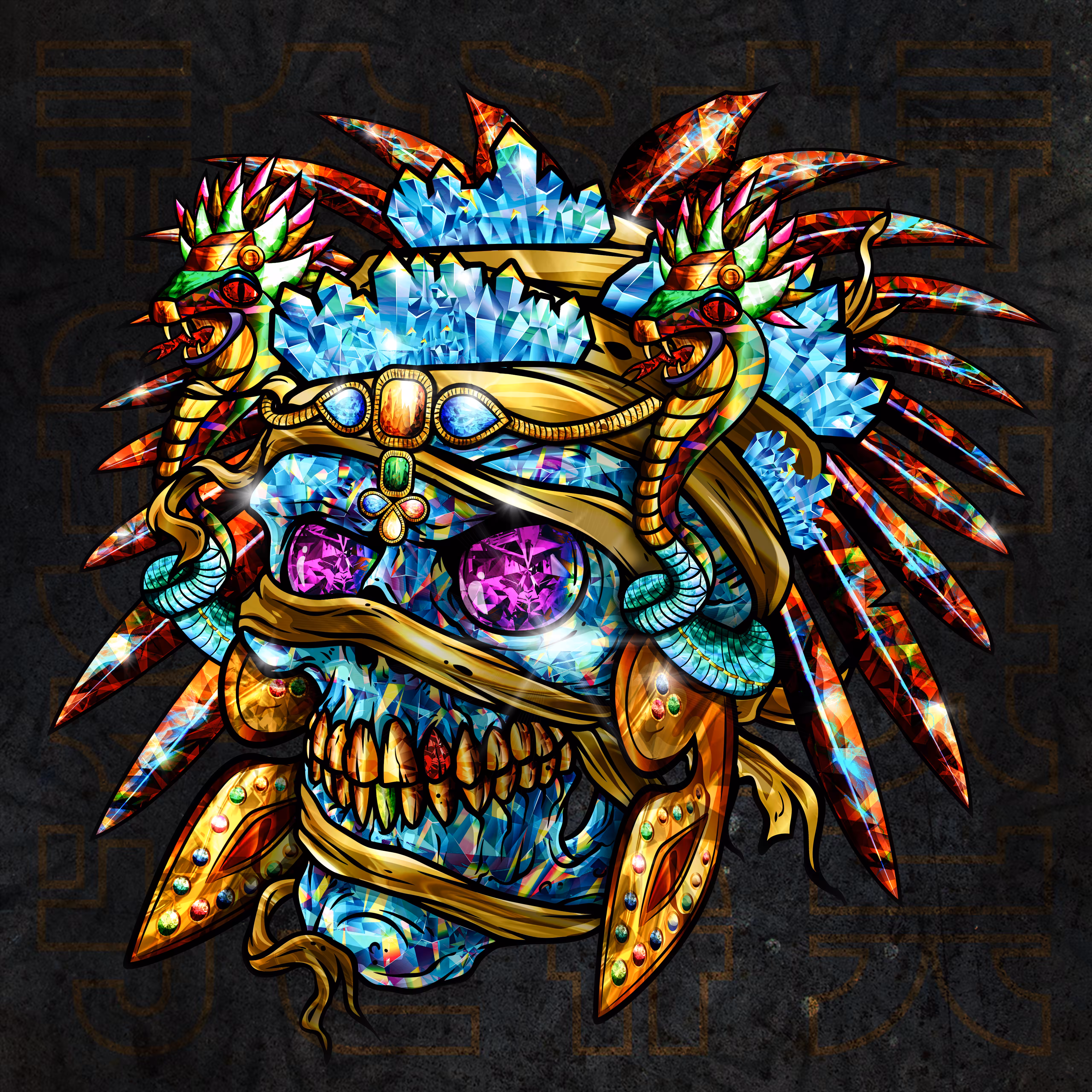 Crystal Mummy Skull