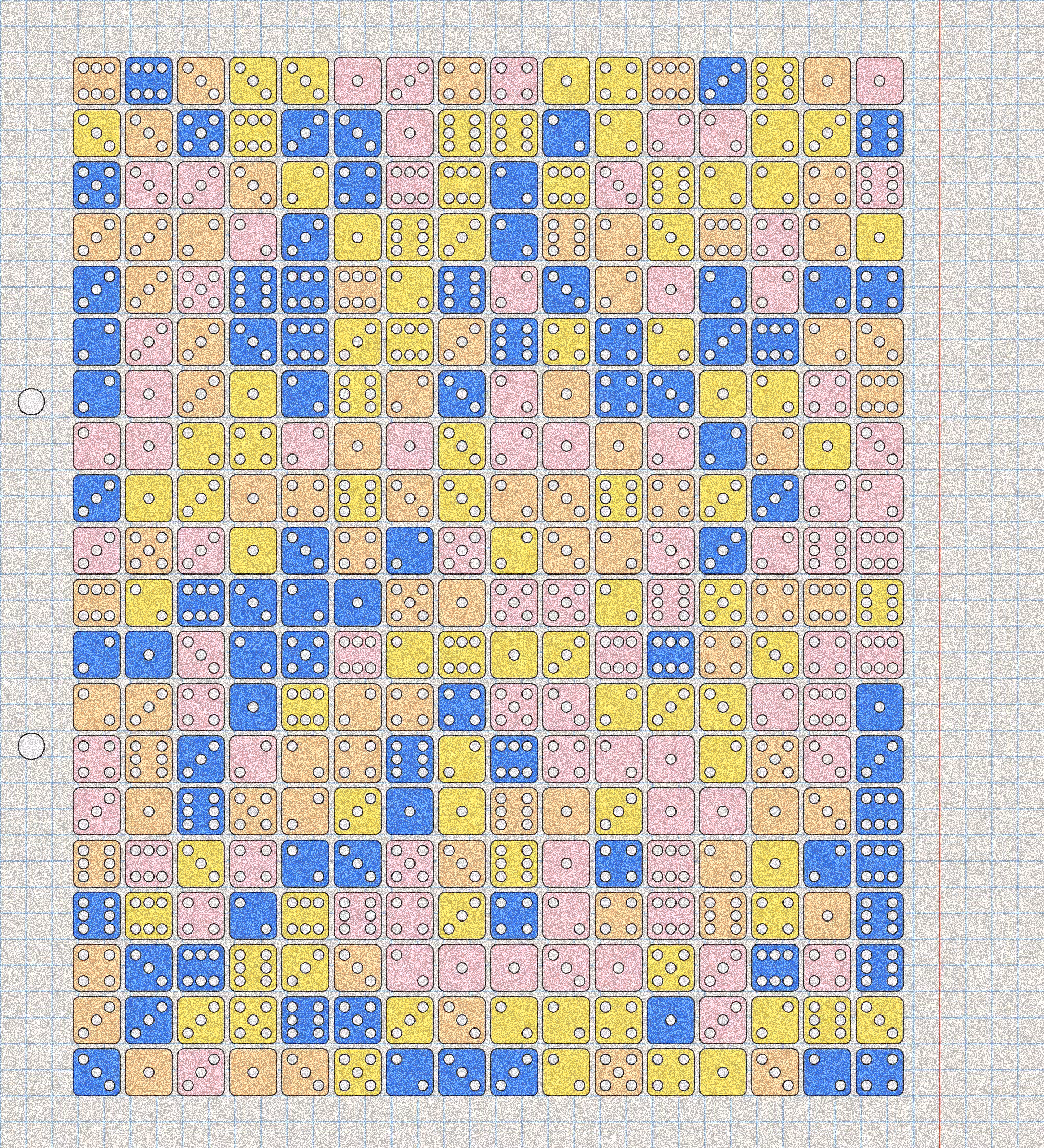 sketchbook page 6: dice roll #3