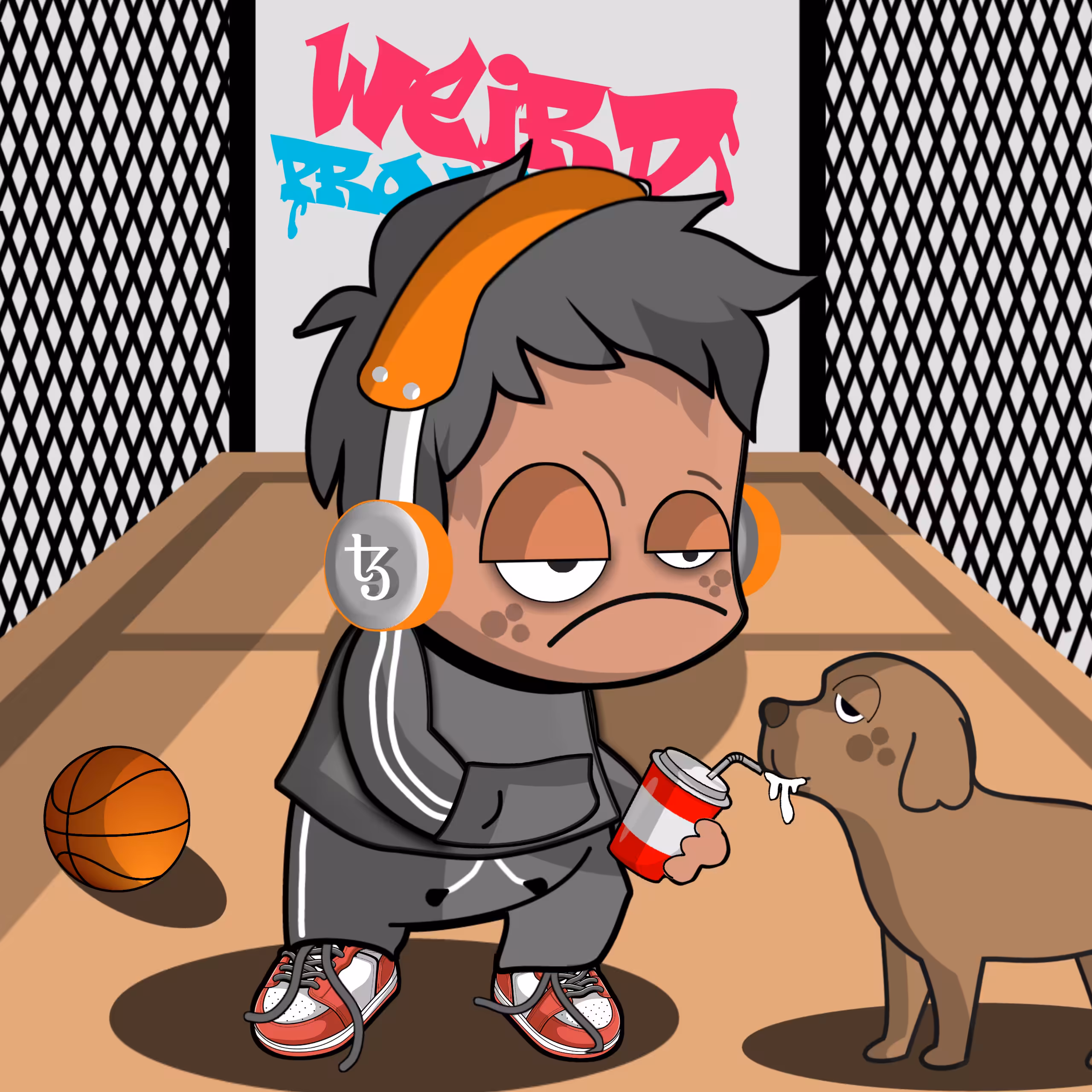 Basket and dogy boy