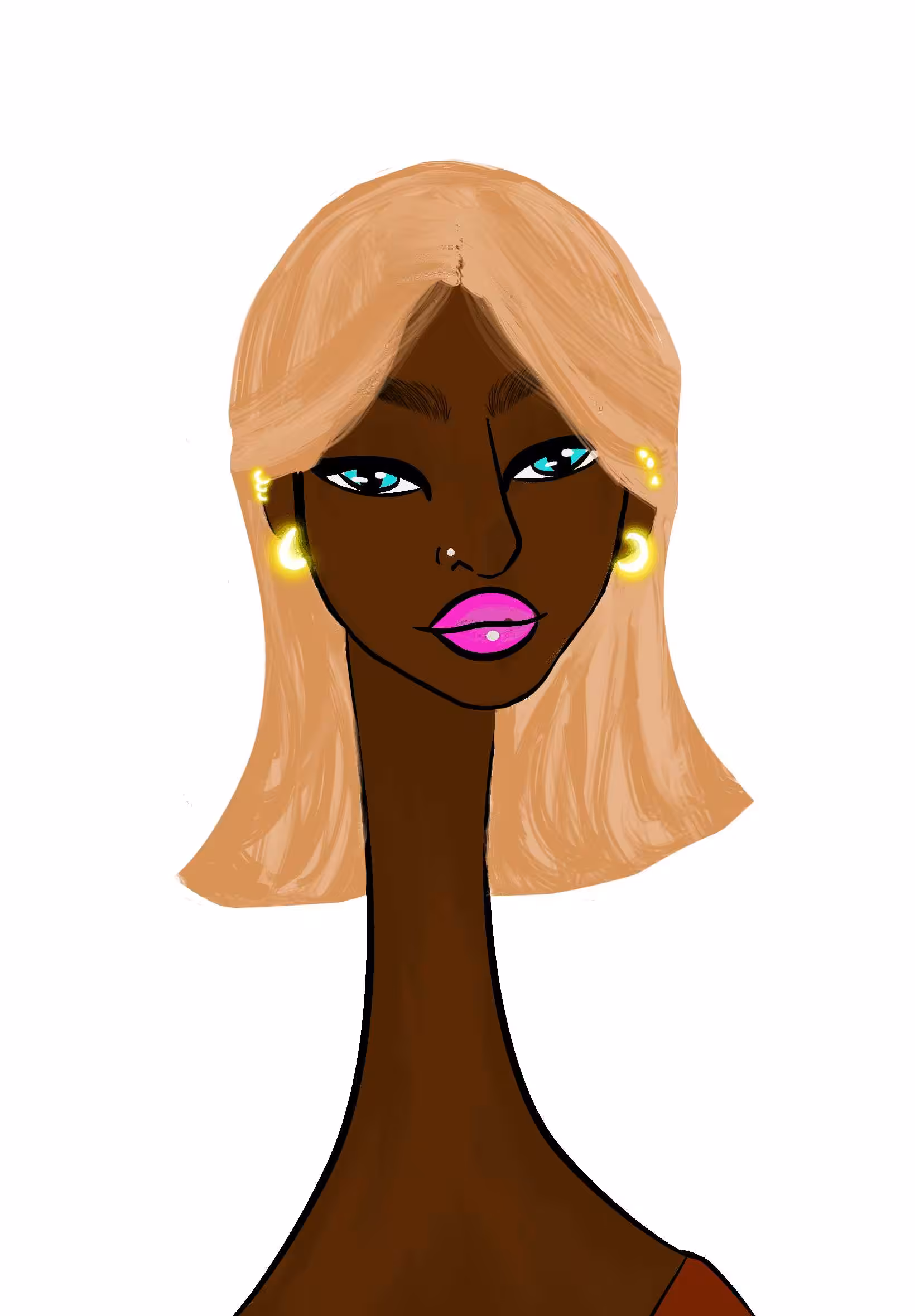 Long Neckie Lady #2411