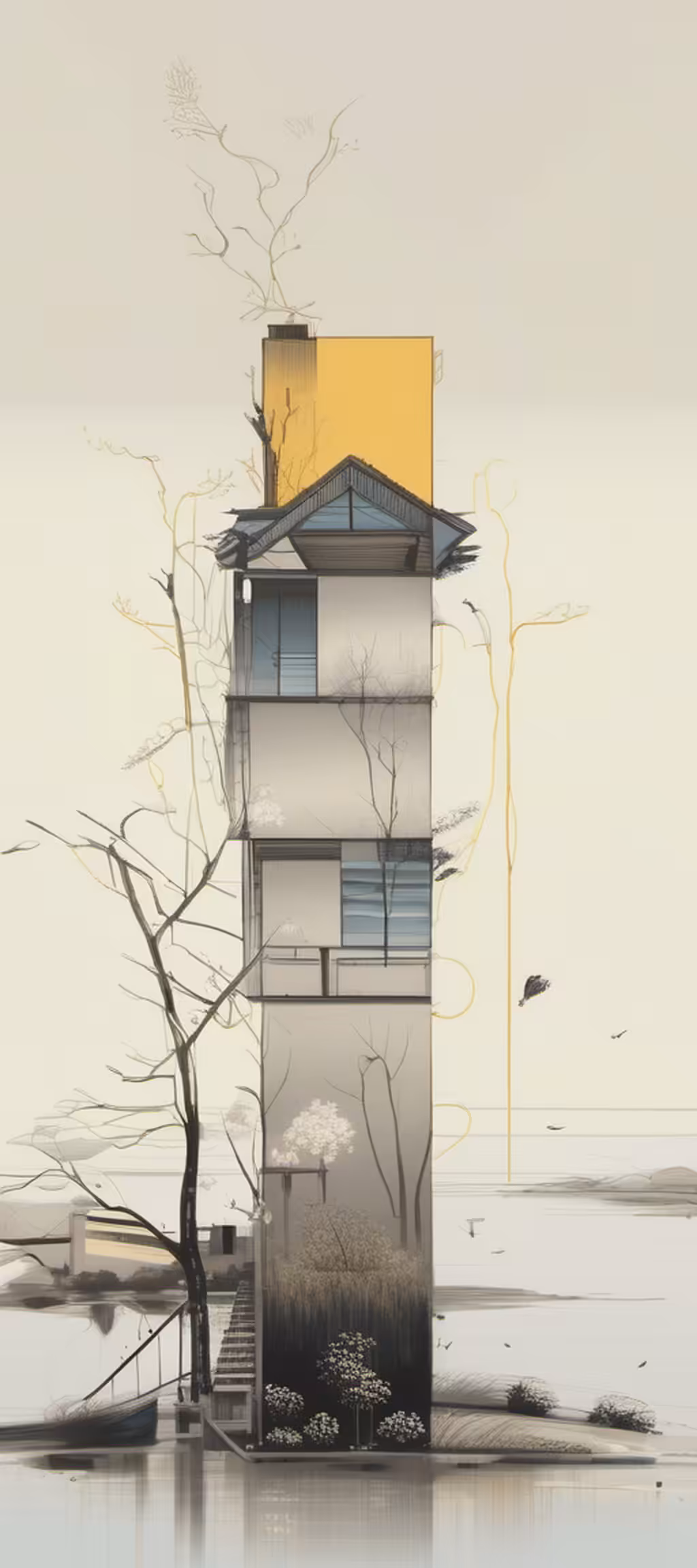 Tall Houses + Trees #10