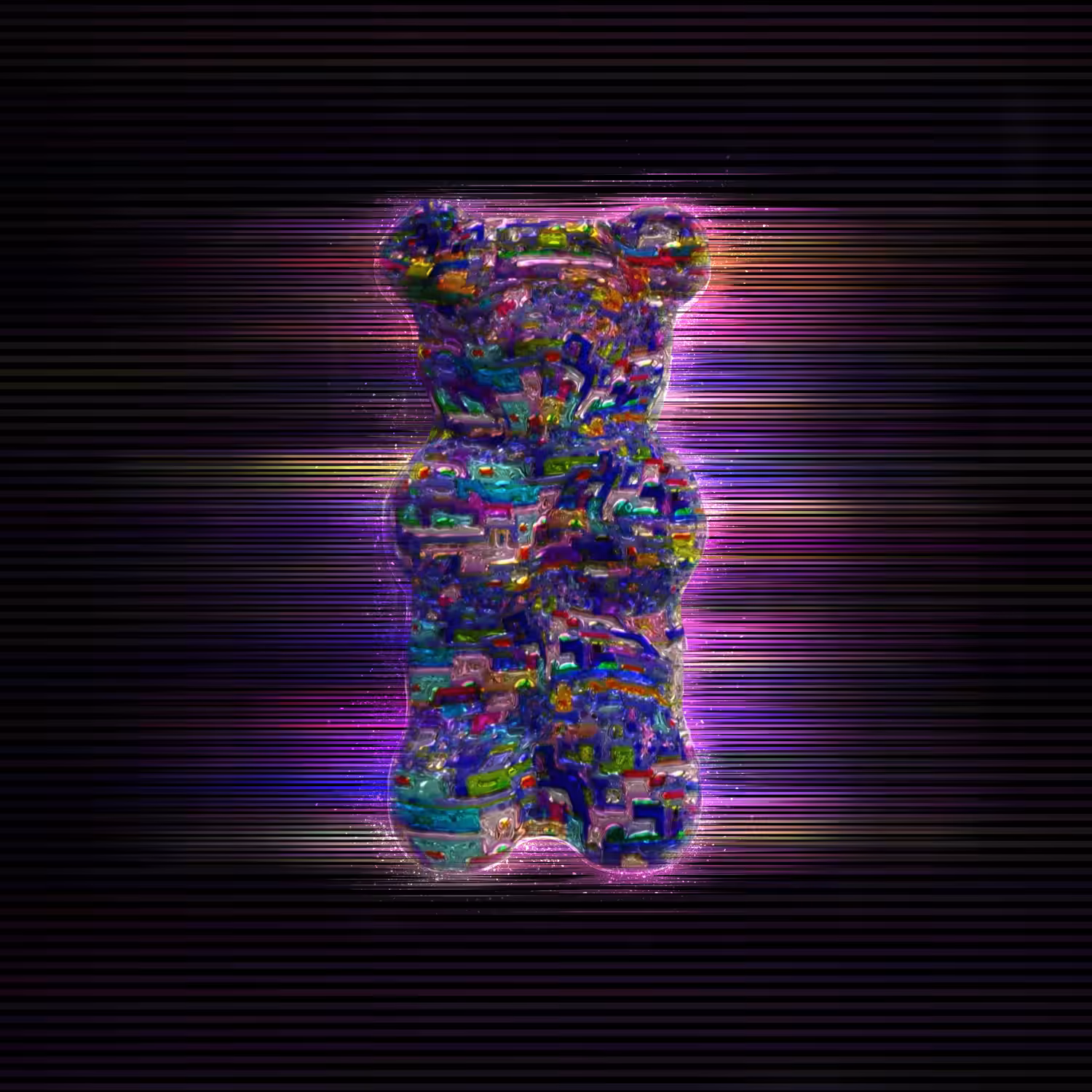 Glitchy Trip Gummy Bear
