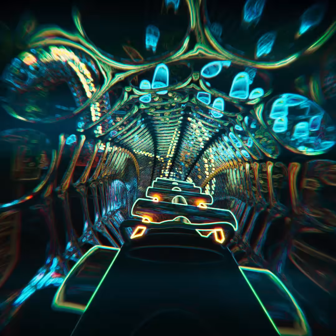 Psychedelic Coaster