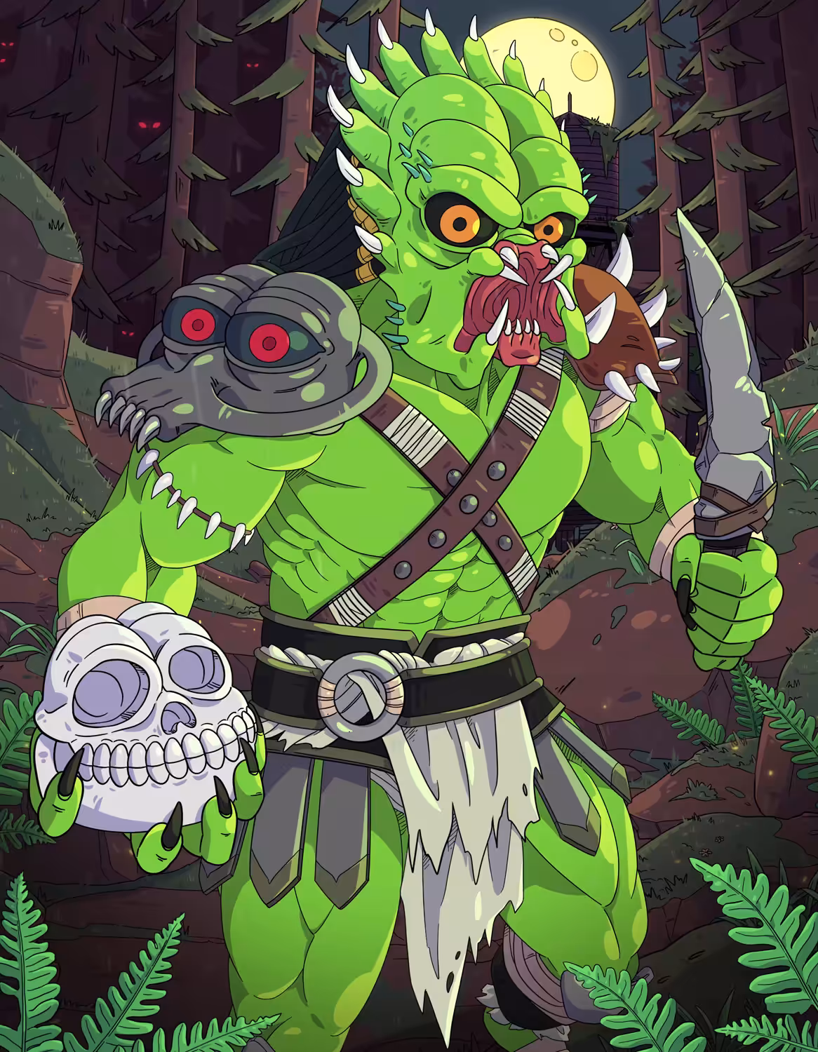 The frog ancient predator