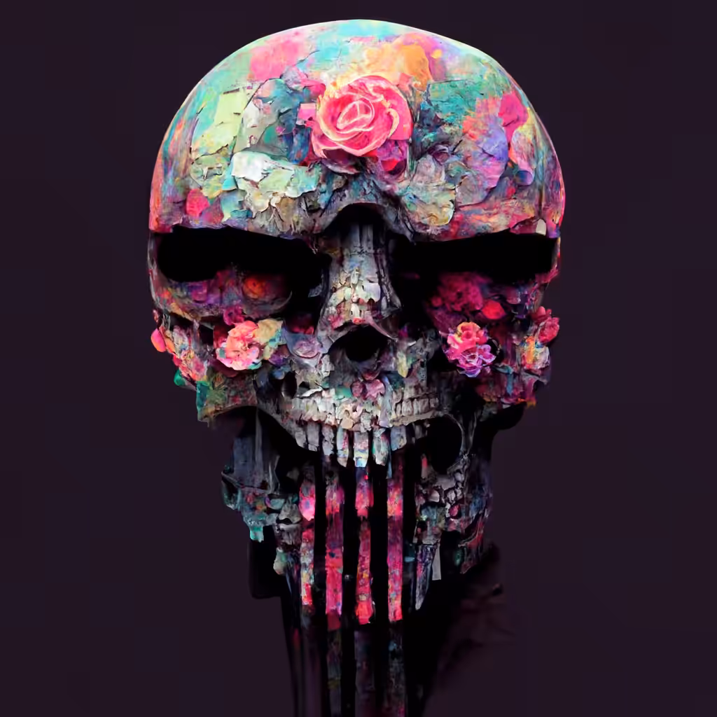 Rose Skull #10