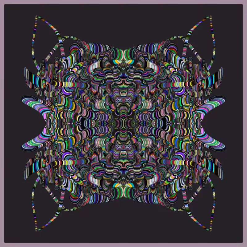 Symmetric Perlinized Ellipse #12