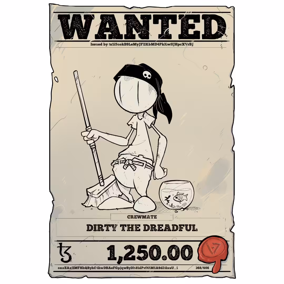 DIRTY THE DREADFUL | TEZOS PIRATE 368/666