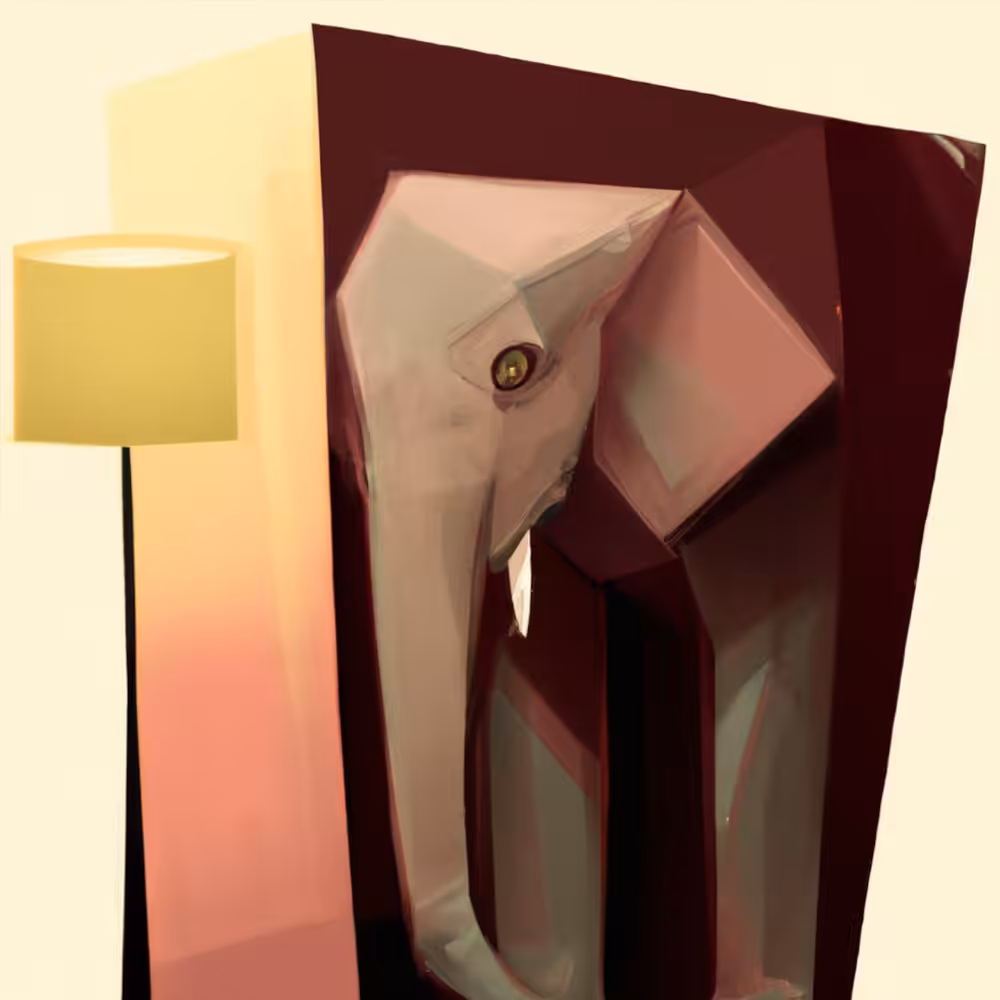 An Elephant in the Room Who No One Speaks About Hides Behind the Lamp