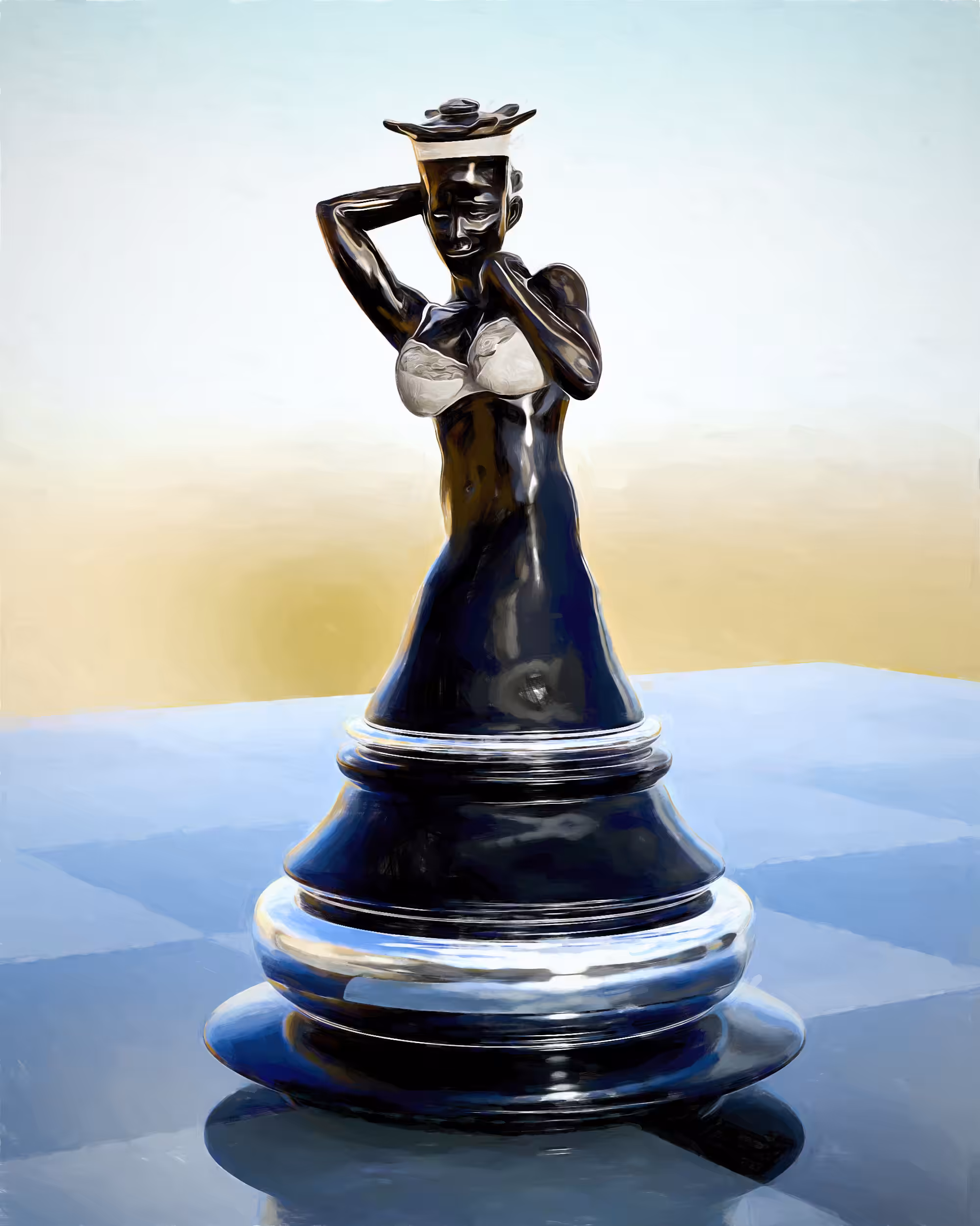 Chess Play - Black Queen