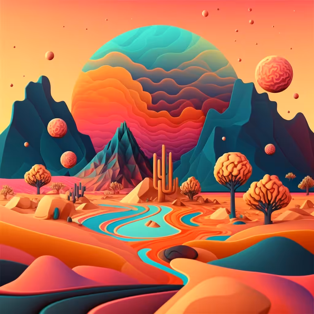 Psychedelic Landscape #103