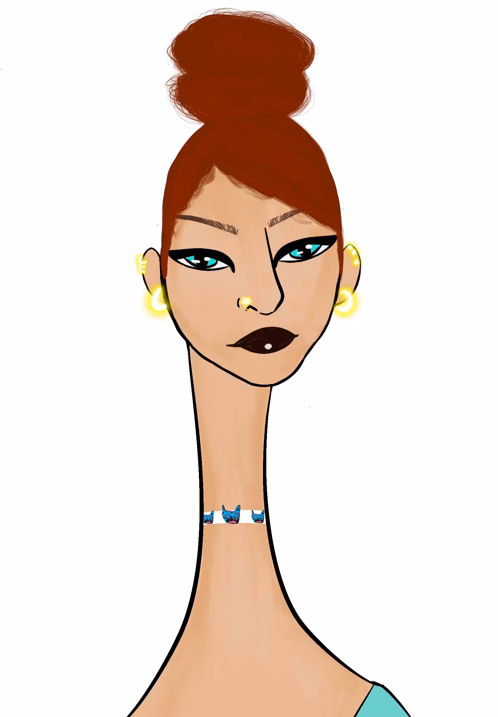 Long Neckie Lady #3139