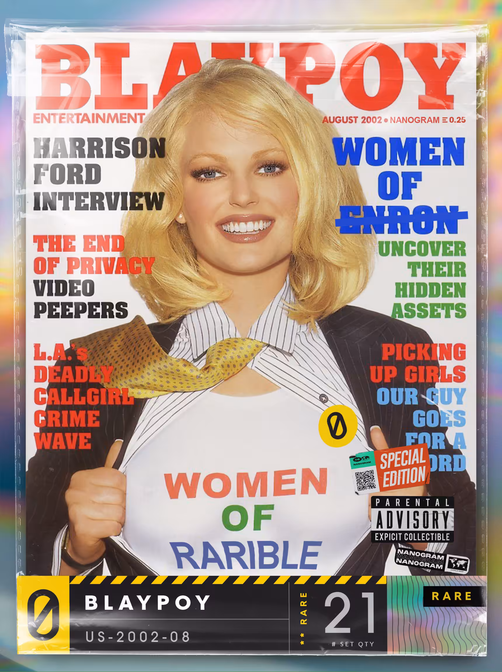 BLAYPOY Magazine  #US-2002-08  /  Rare