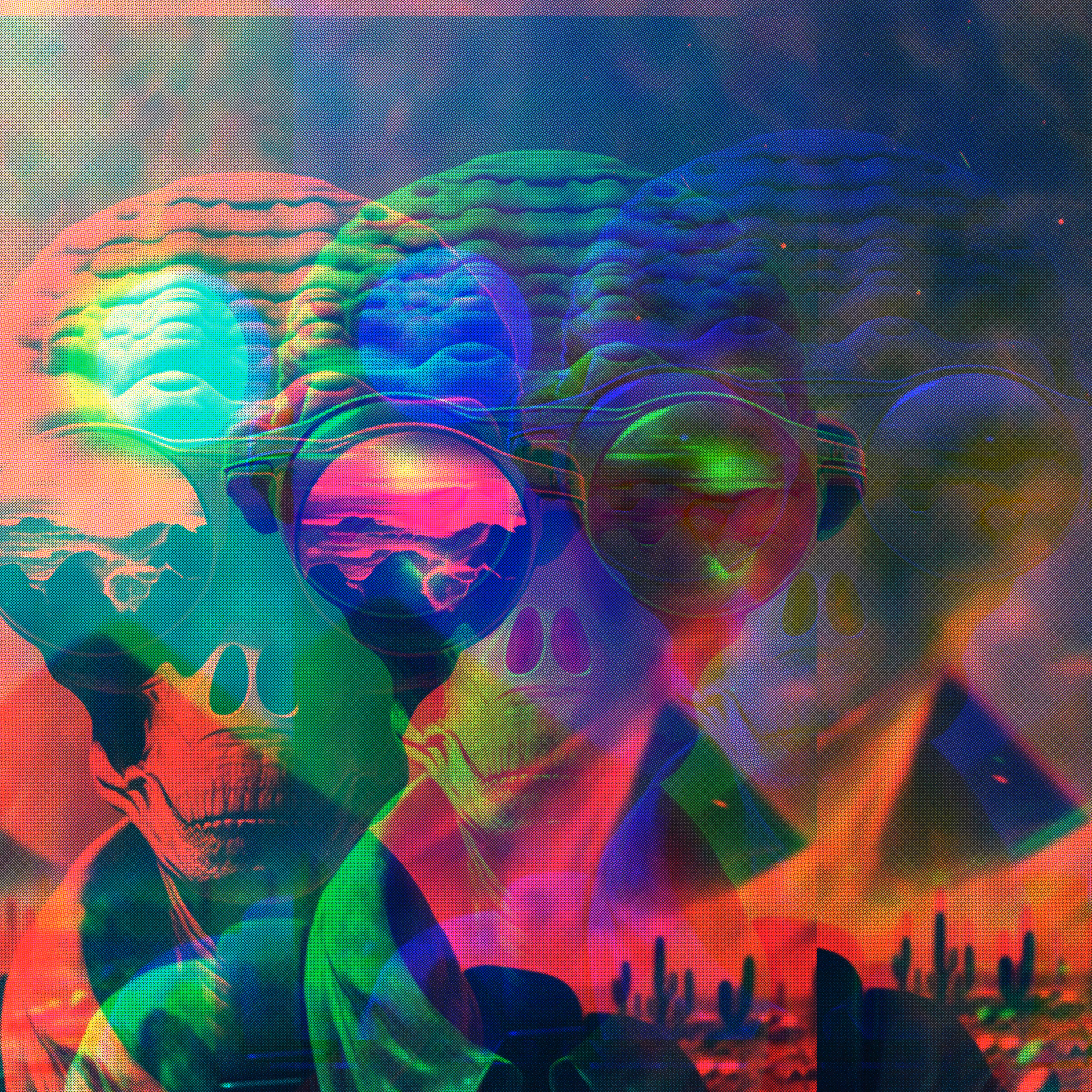 Desert Glitch Alien
