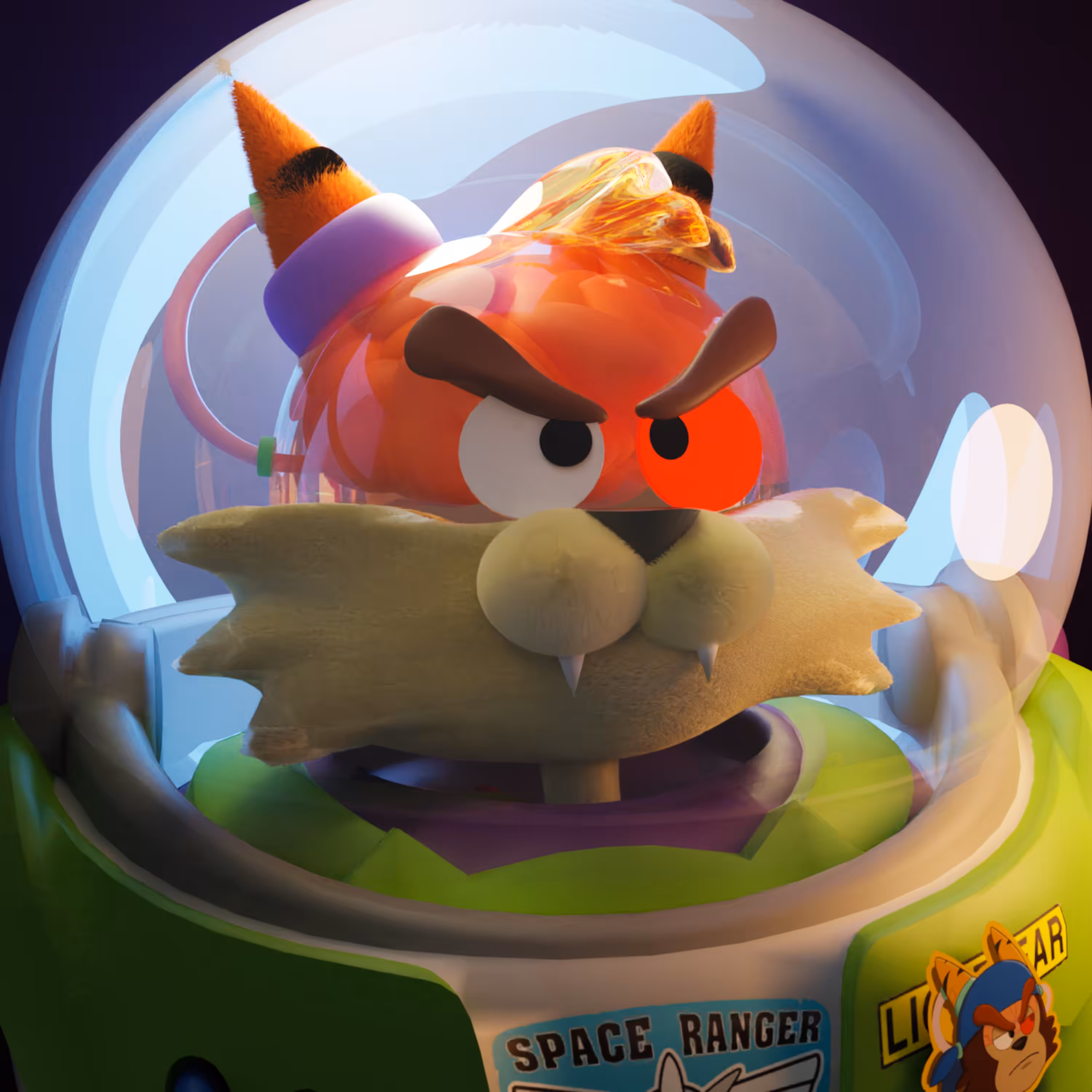Cloned Cranium Cat Club 3D Meow Lightyear