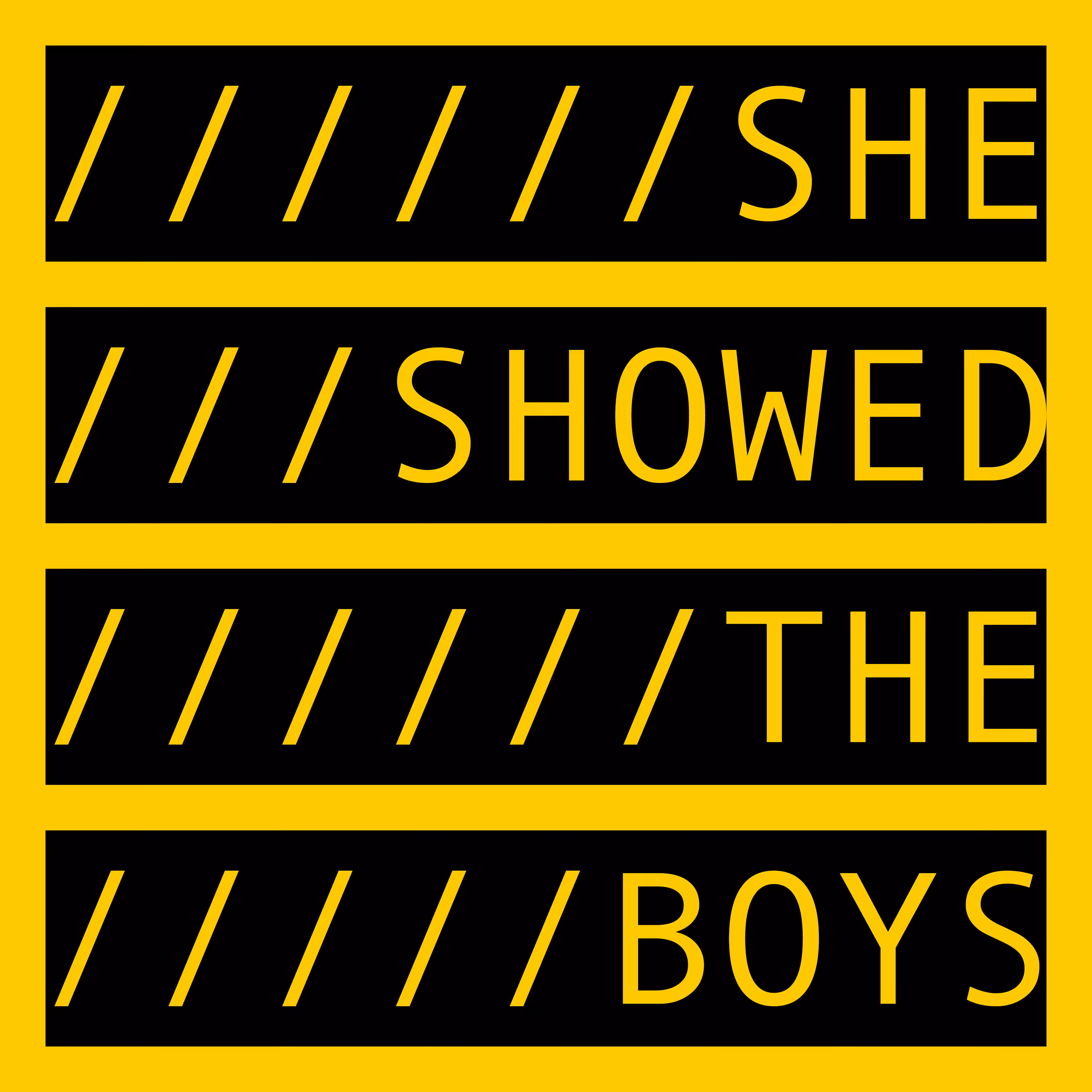 SHE SHOWED THE BOYS