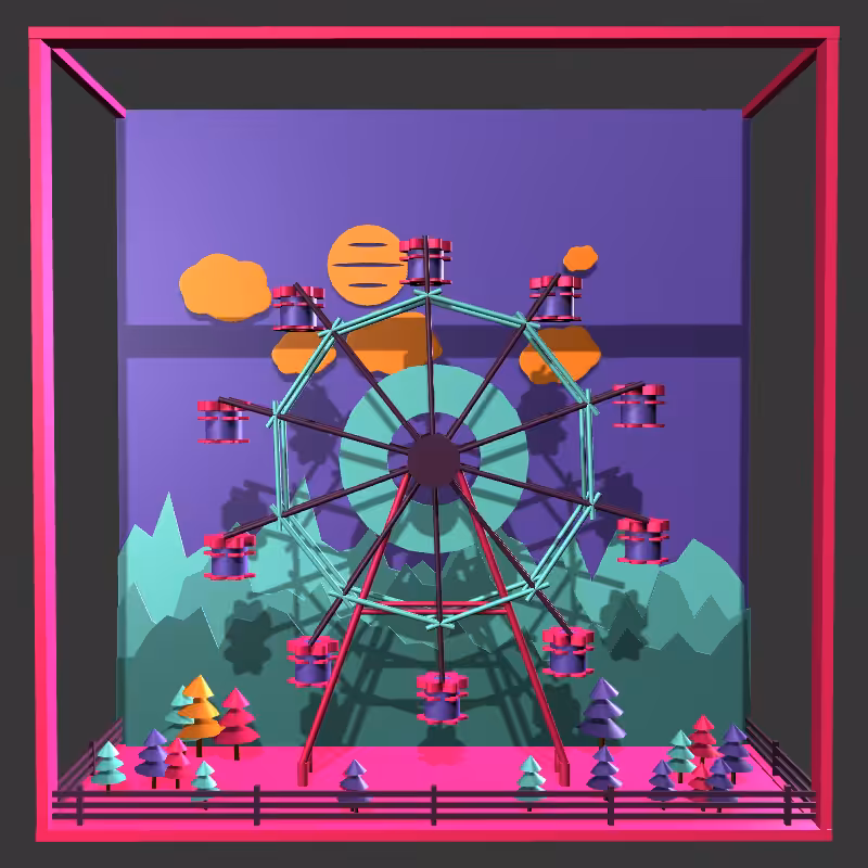 “Uncle Run” Fun Park: Ferris Wheel #1
