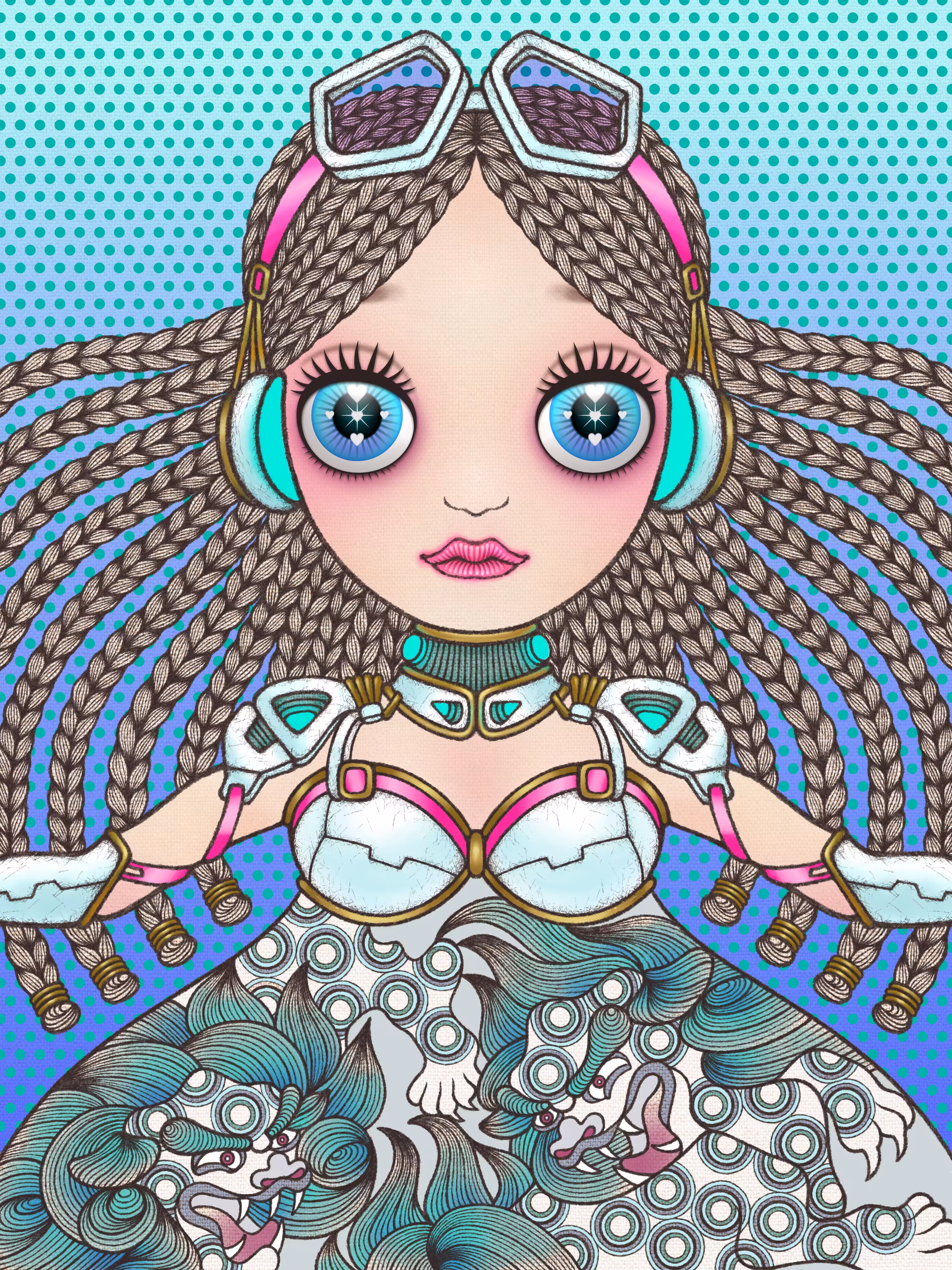Cosmic uripoko GIRL #Chinese lion