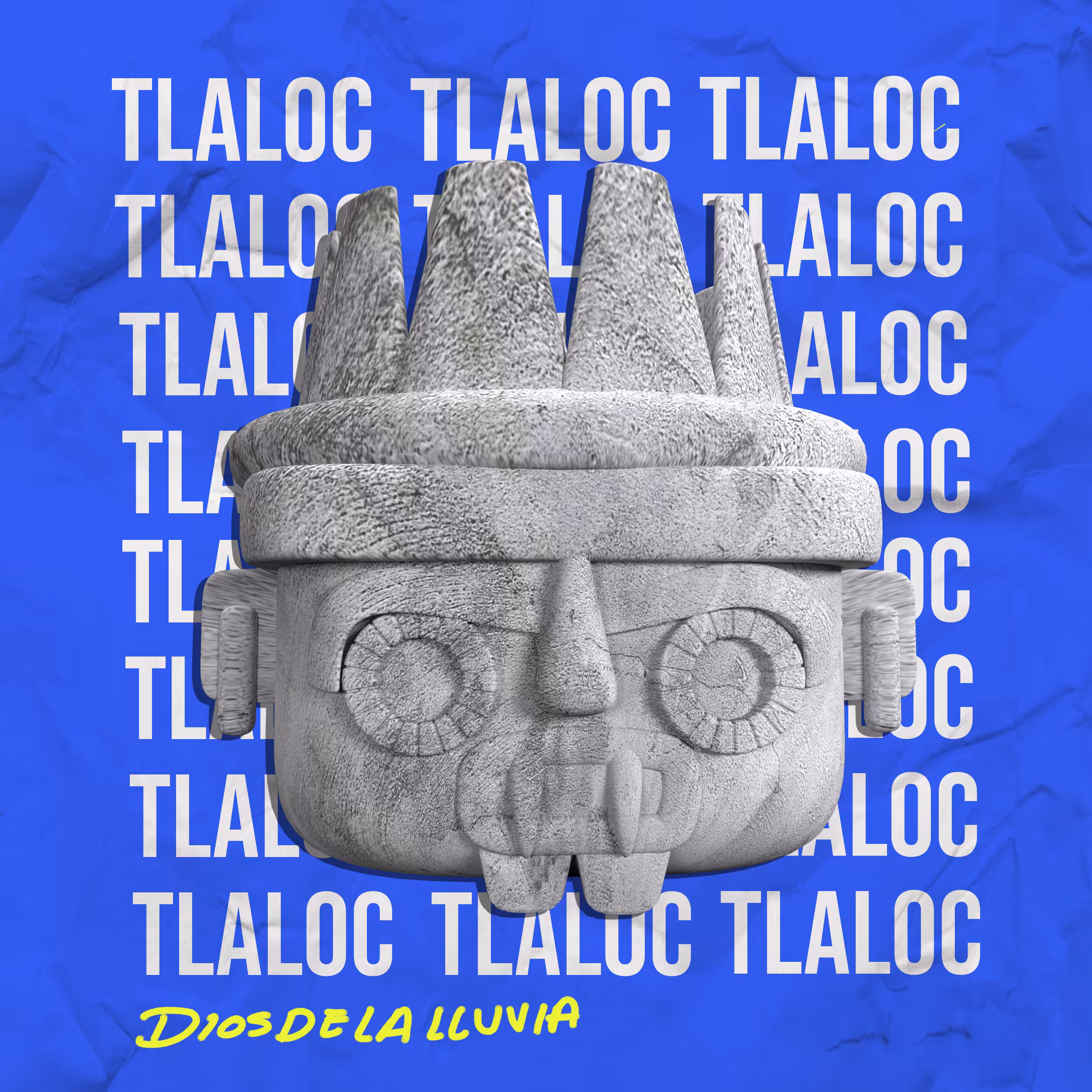 Tláloc Dios de la lluvia 3d