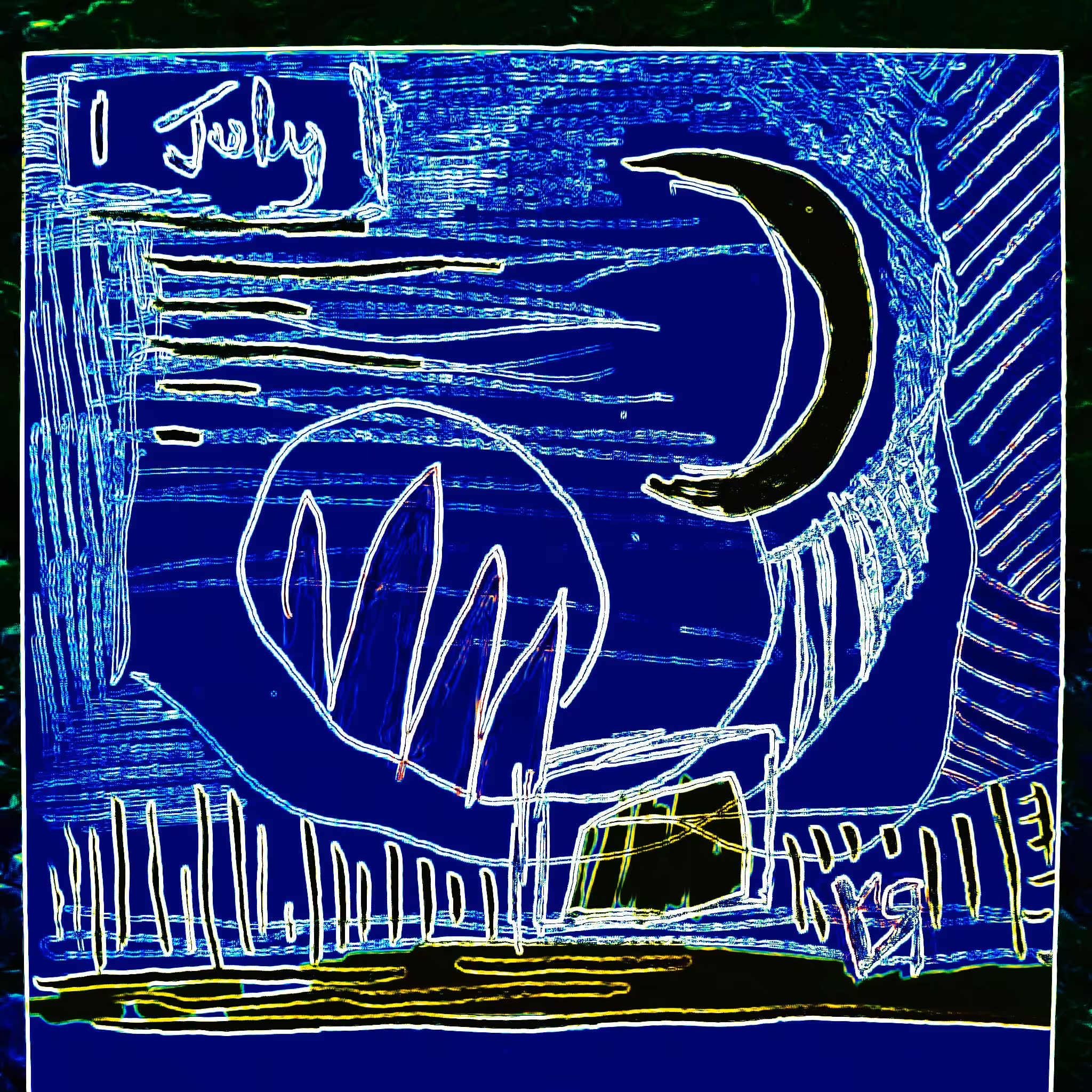 Post-Apocalypse ARTZ: "Moonlight Bay" by Richard F. Yates (Holy Fool)