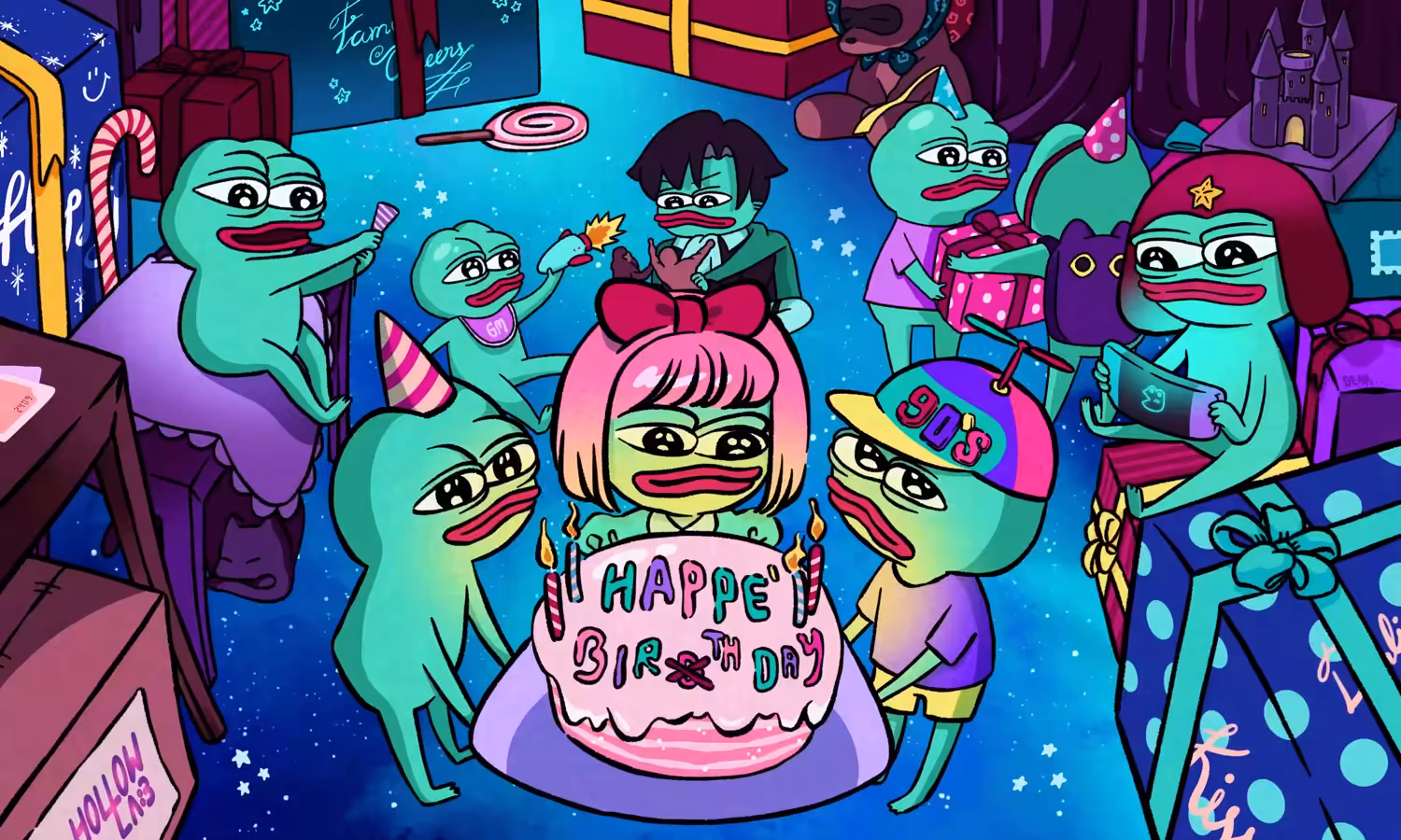 🐸 HAPPY BIRTHDAY PEPE 🐸  ( 🔈 sound )