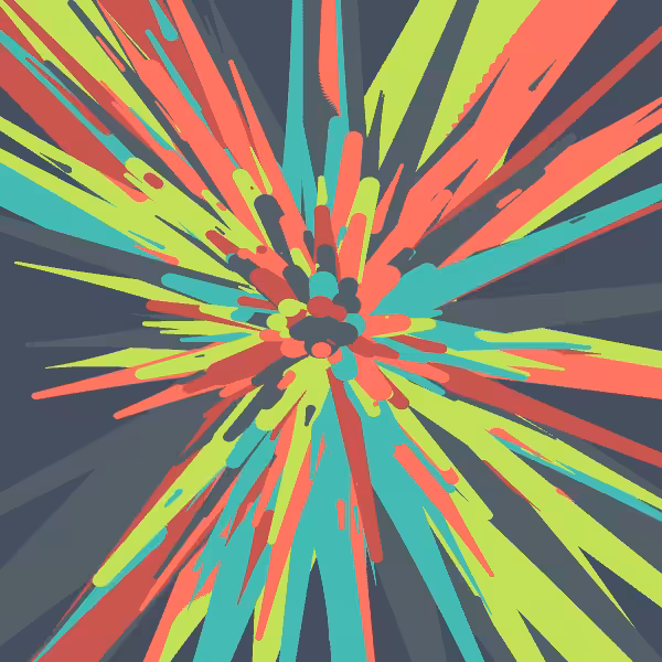 drip flower painting #64
