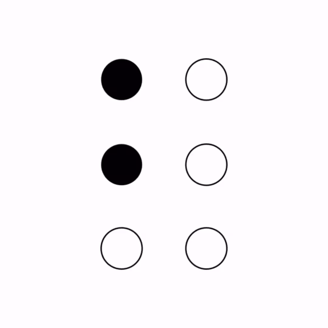 Braille Cell: B