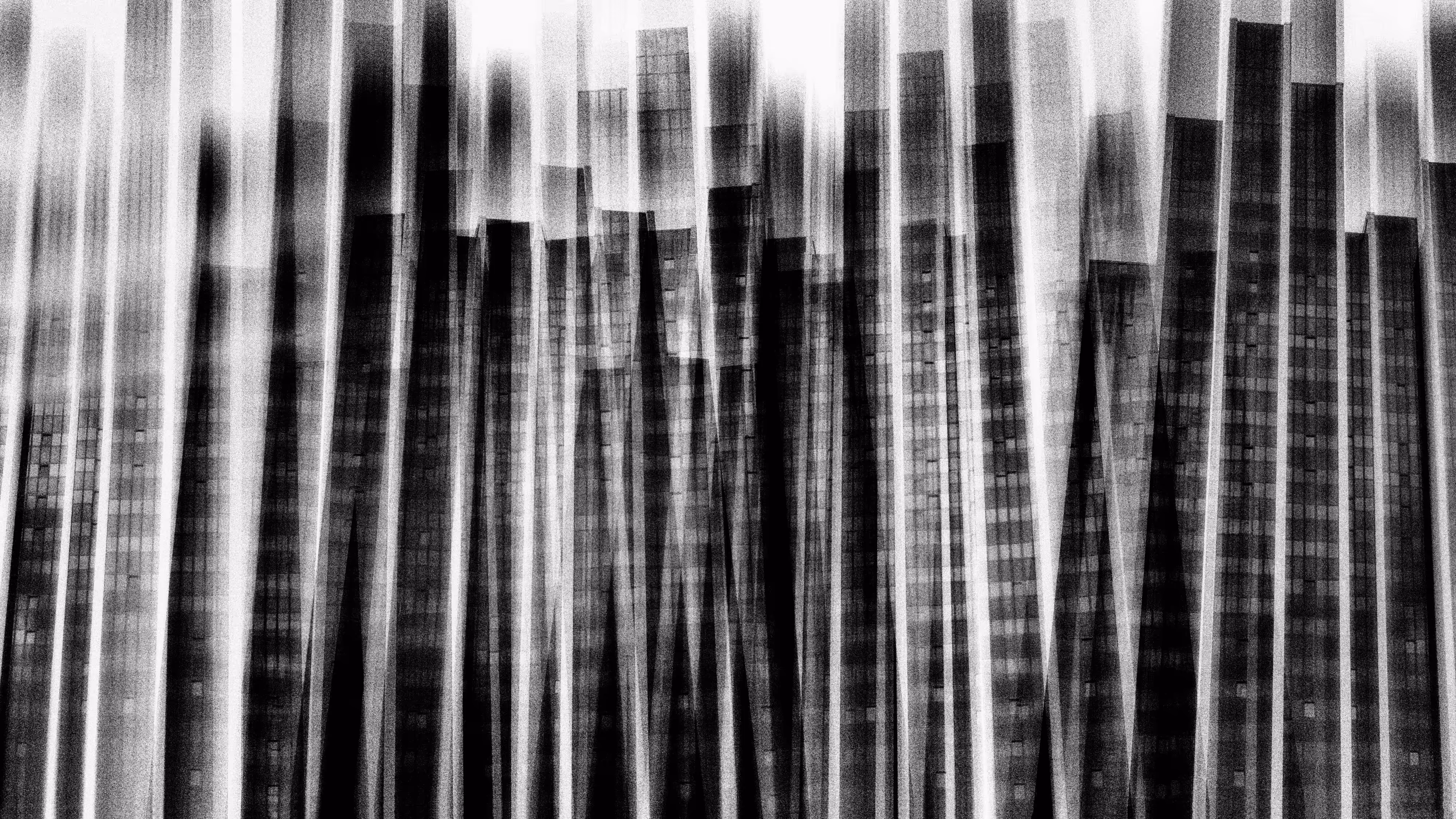 #17 Achromatic World | Blurry Skyscraper