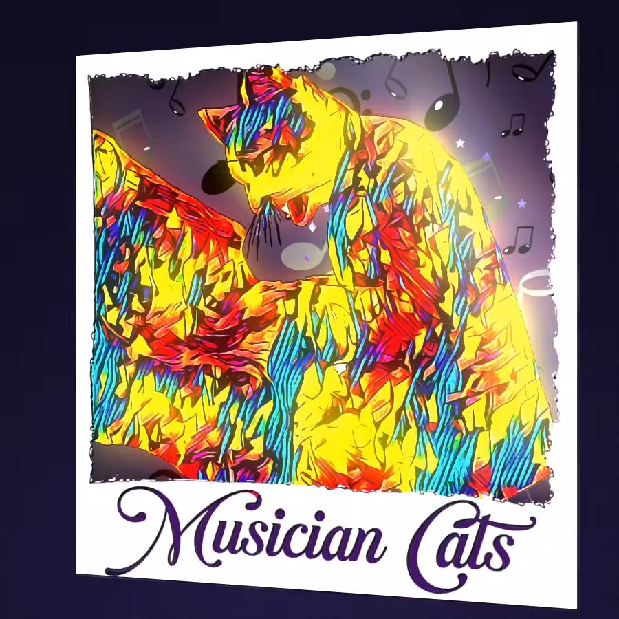 Musician Cats - Pianist