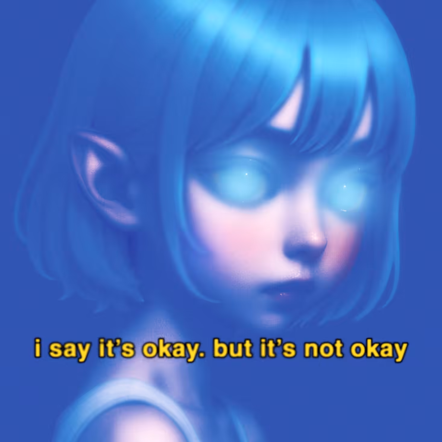 i say it's okay. but it's not okay