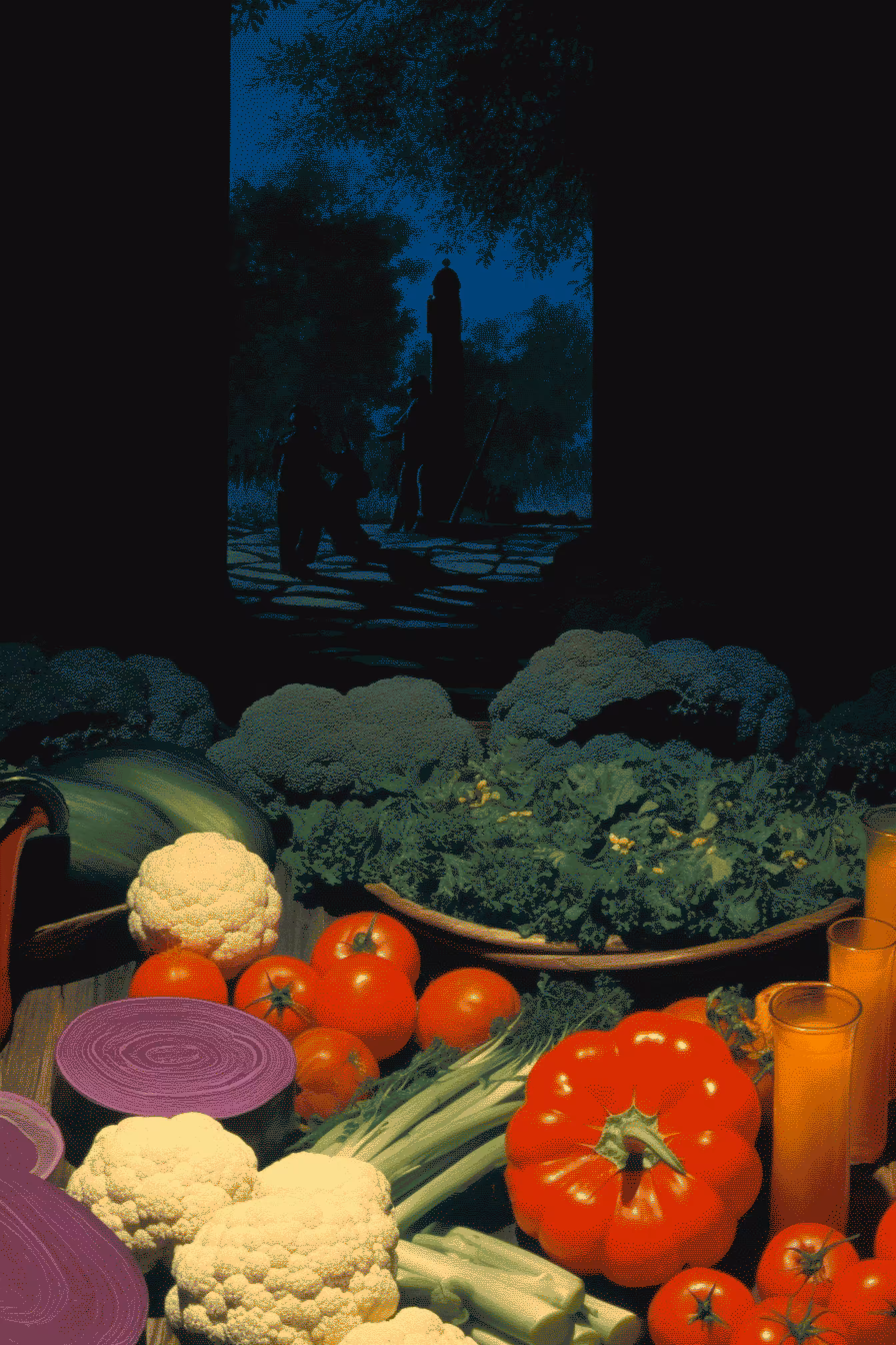 Dinner for dear guests from the South