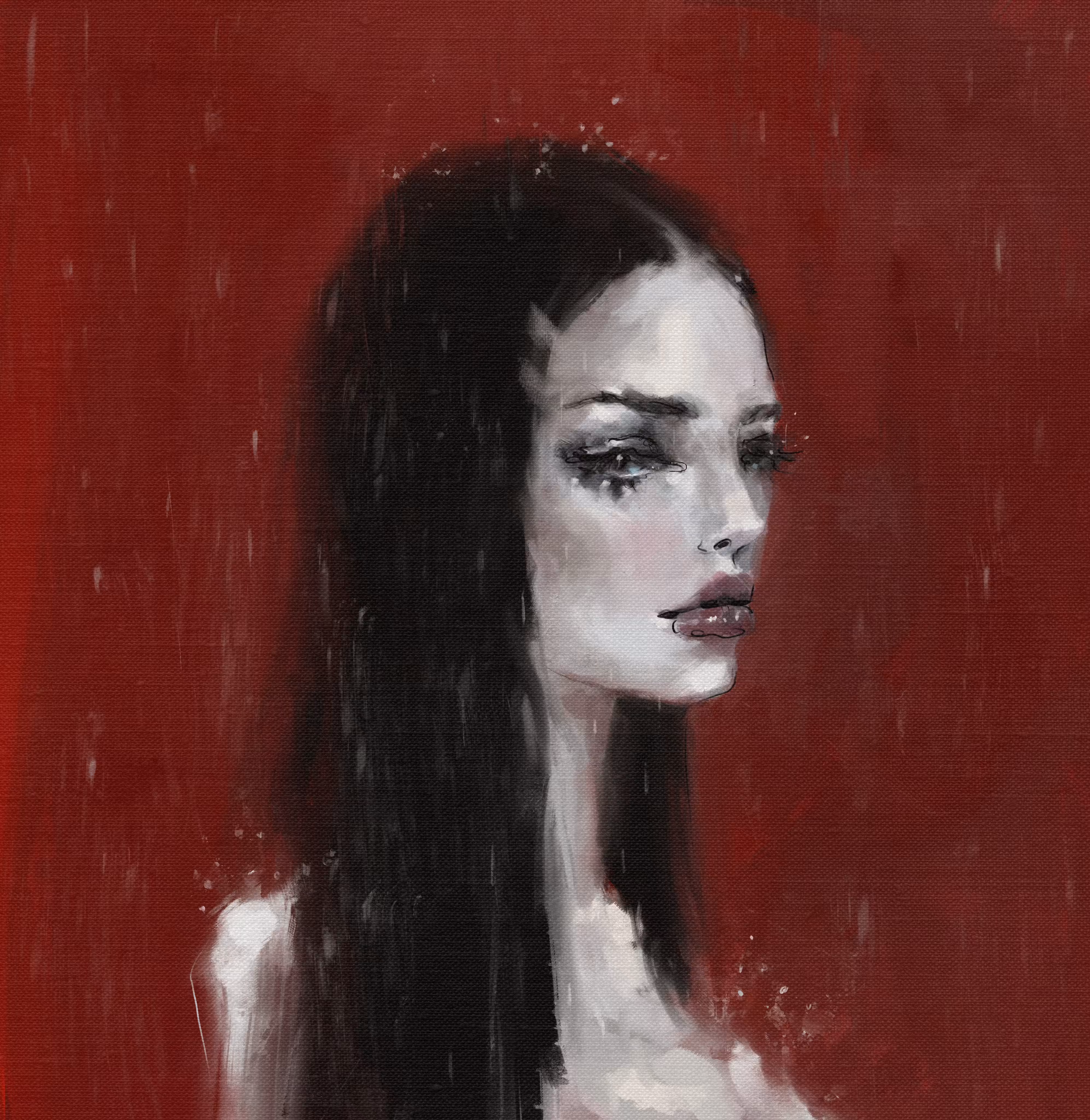 In the rain