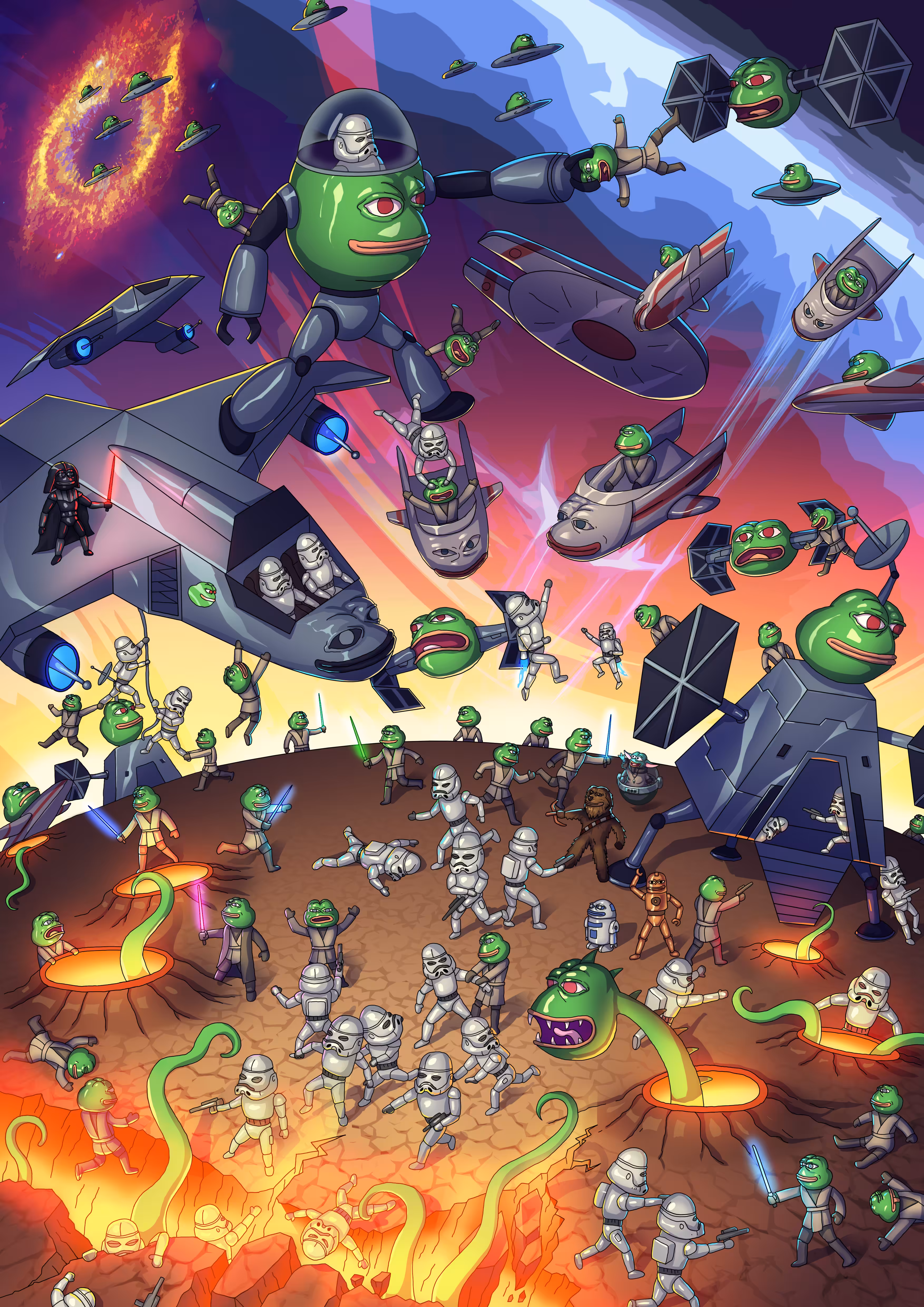 Star Wars Pepe Battle