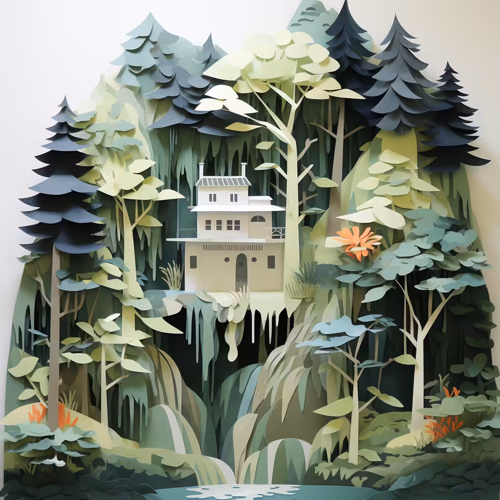 Paper Dreams: House in the woods #7