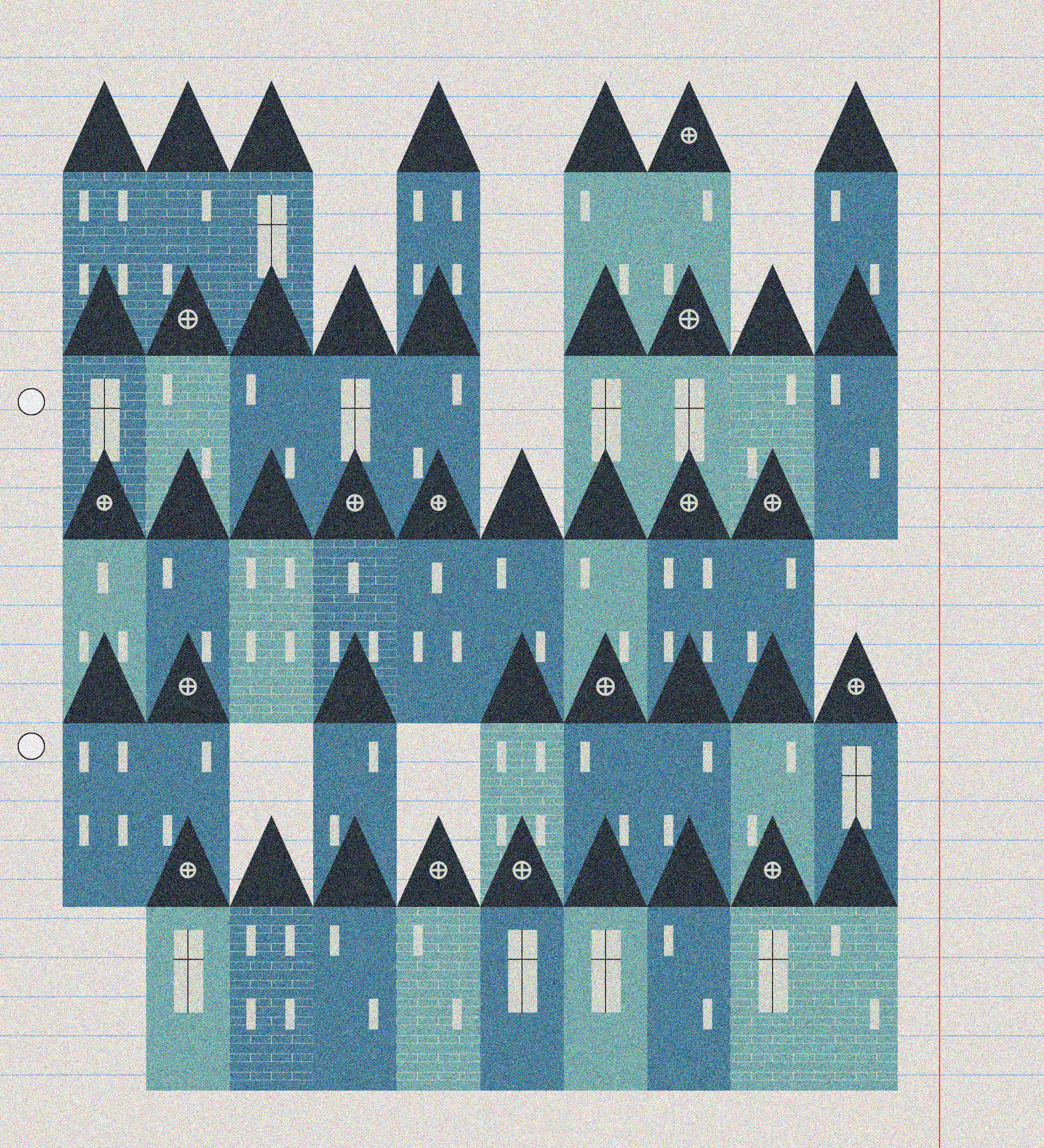 sketchbook page 7: neighbourhoods #53