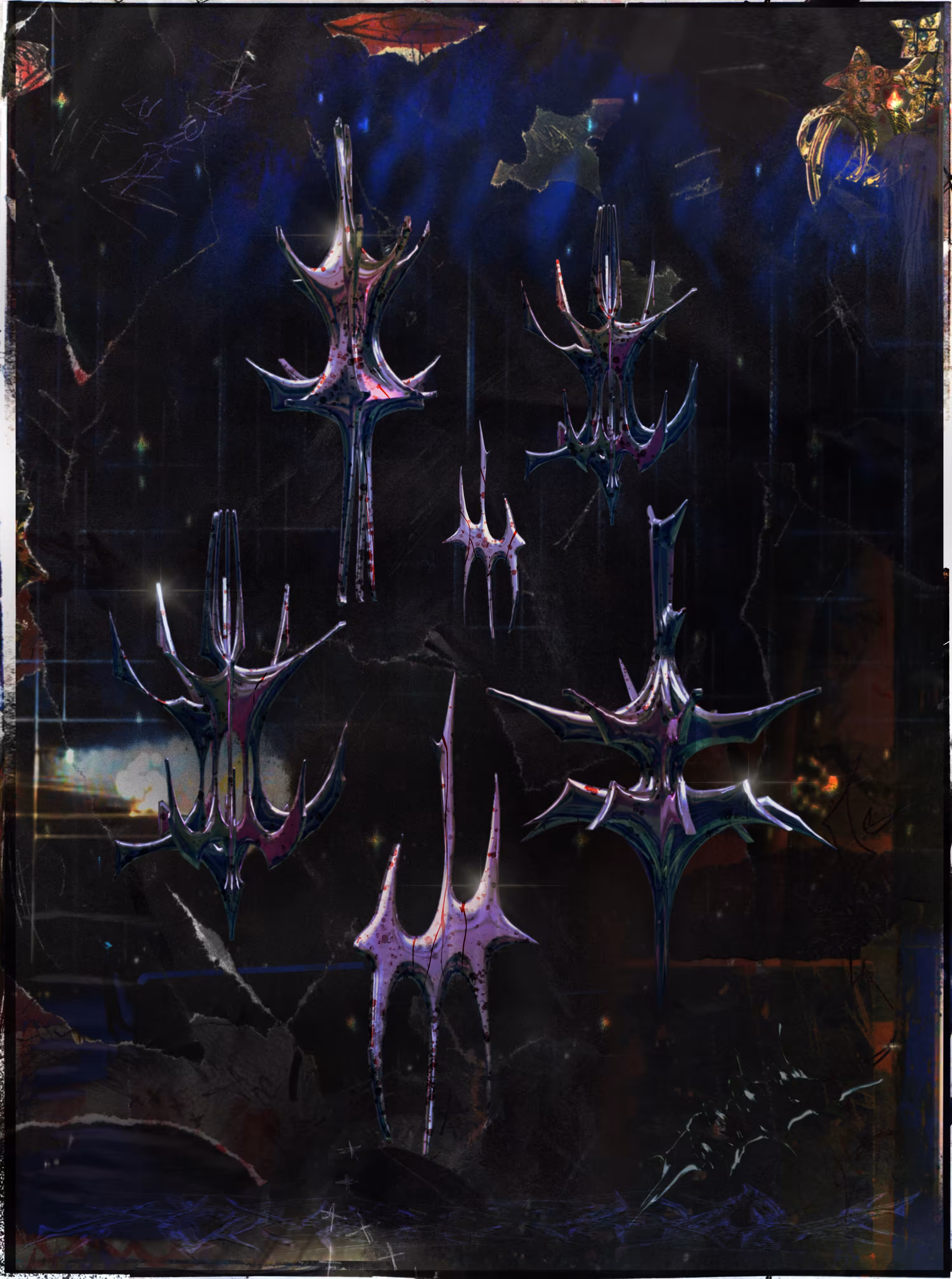 blue incision